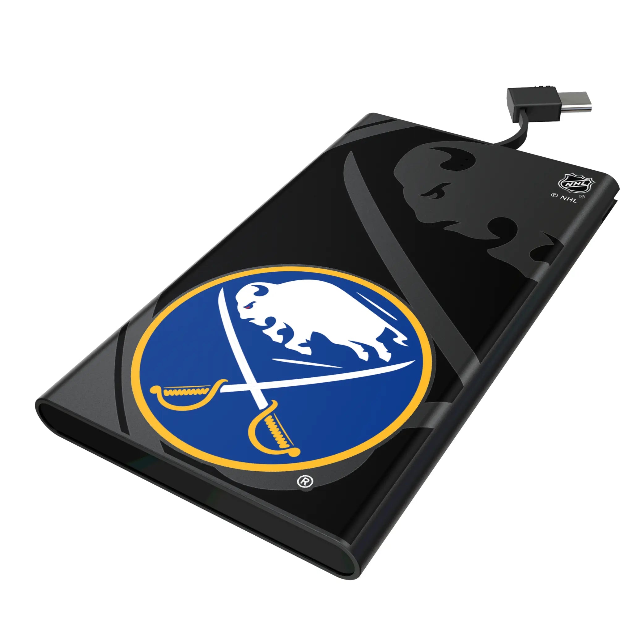 Buffalo Sabres Monocolor Tilt 5000mAh Flat Power Bank