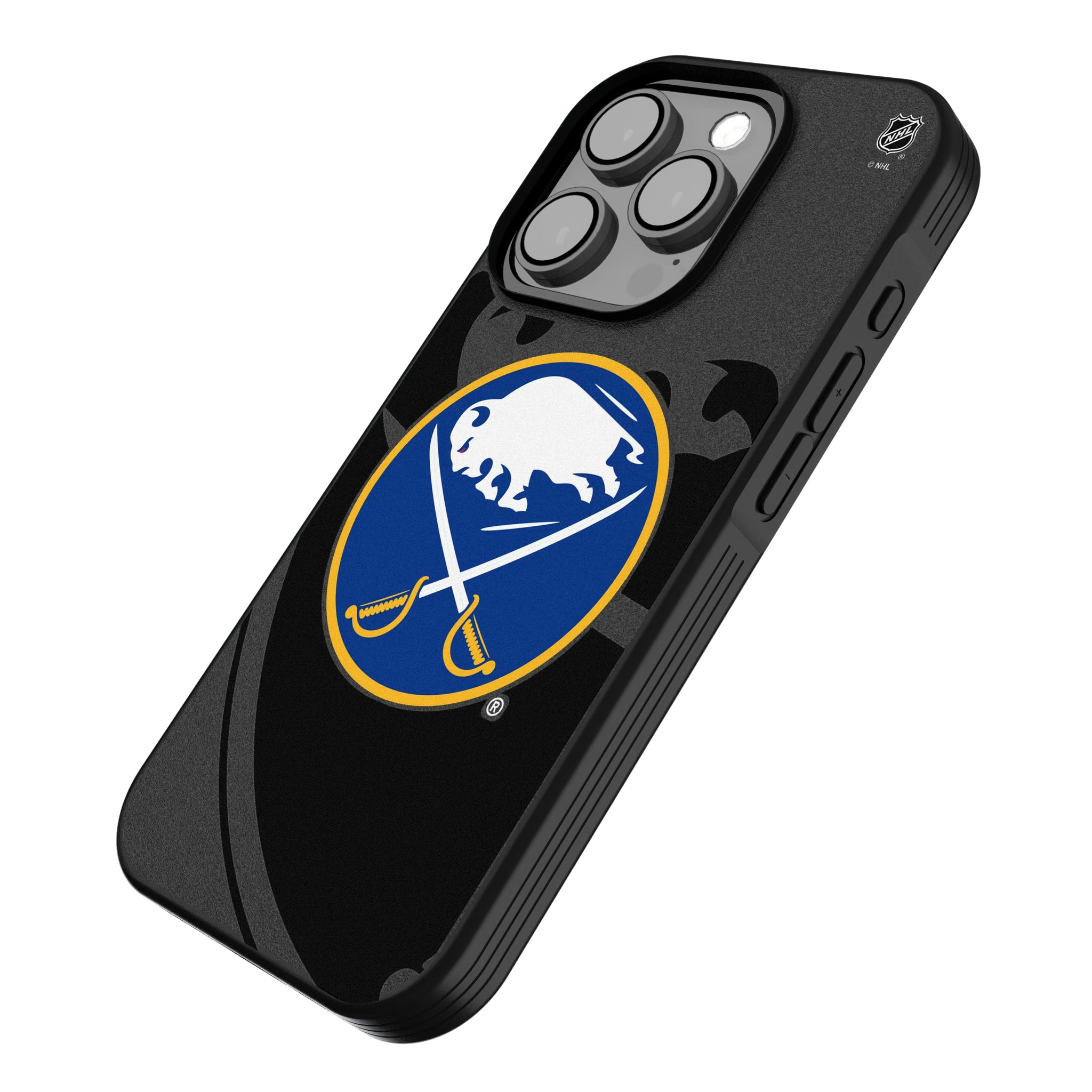 Buffalo Sabres Monocolor Tilt iPhone Bump Phone Case for Apple iPhone - Isometric View