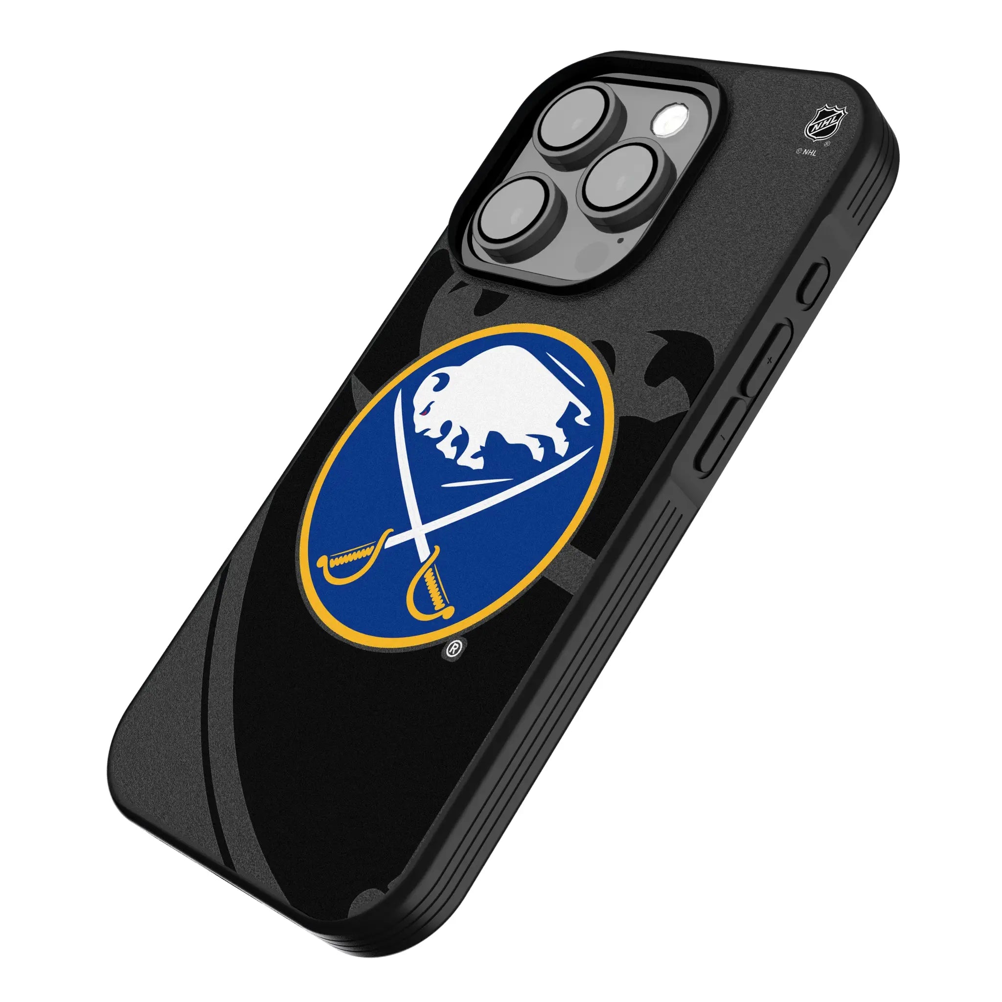 Buffalo Sabres Monocolor Tilt iPhone Bump Phone Case for Apple iPhone - Isometric View