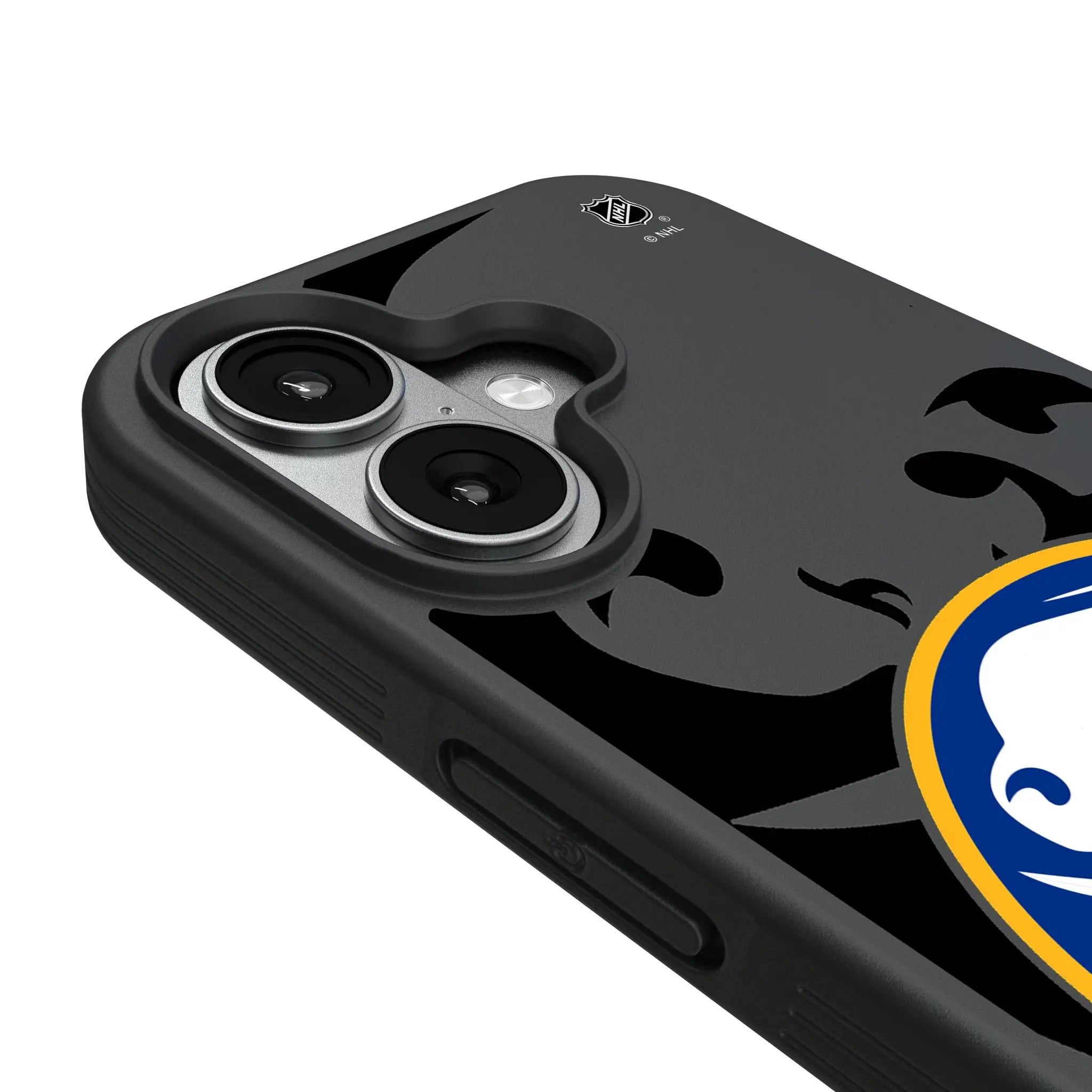Buffalo Sabres Monocolor Tilt iPhone Bump Phone Case for Apple iPhone - Detail#Device_iPhone 17