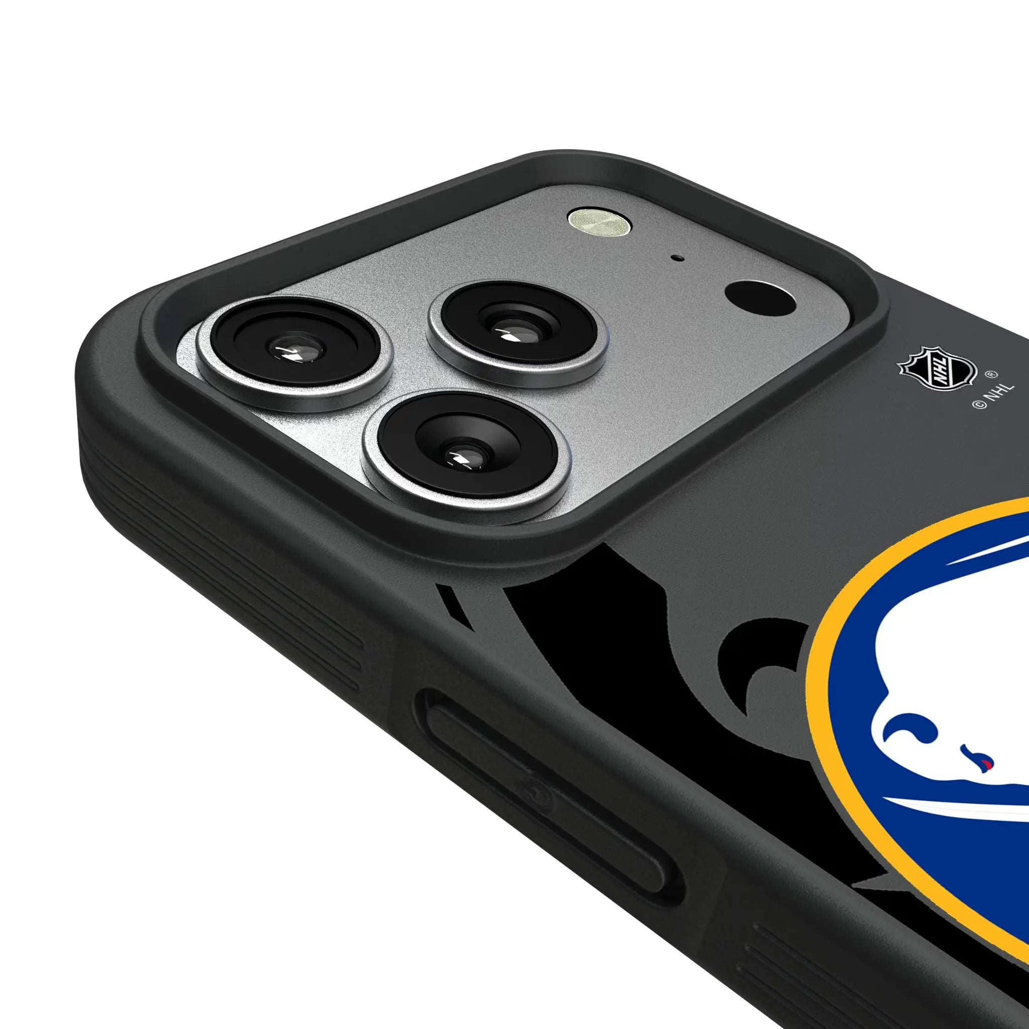 Buffalo Sabres Monocolor Tilt iPhone Bump Phone Case for Apple iPhone - Detail#Device_iPhone 17 Pro
