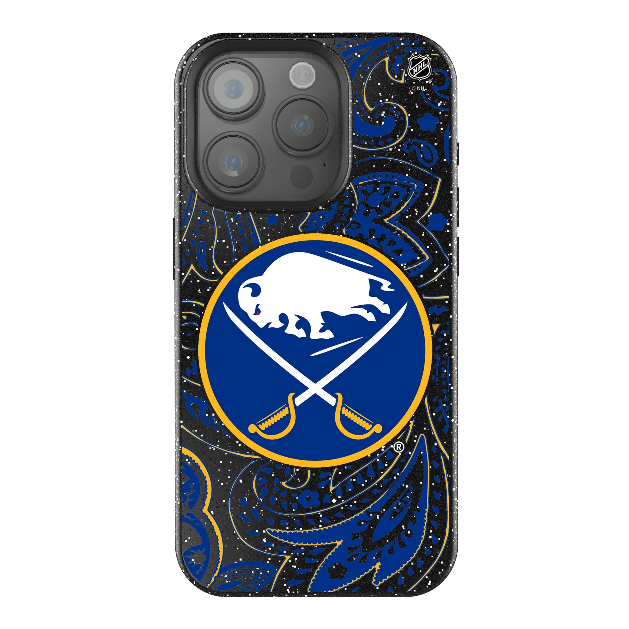 Buffalo Sabres Paisley iPhone Bling Phone Case for Apple iPhone