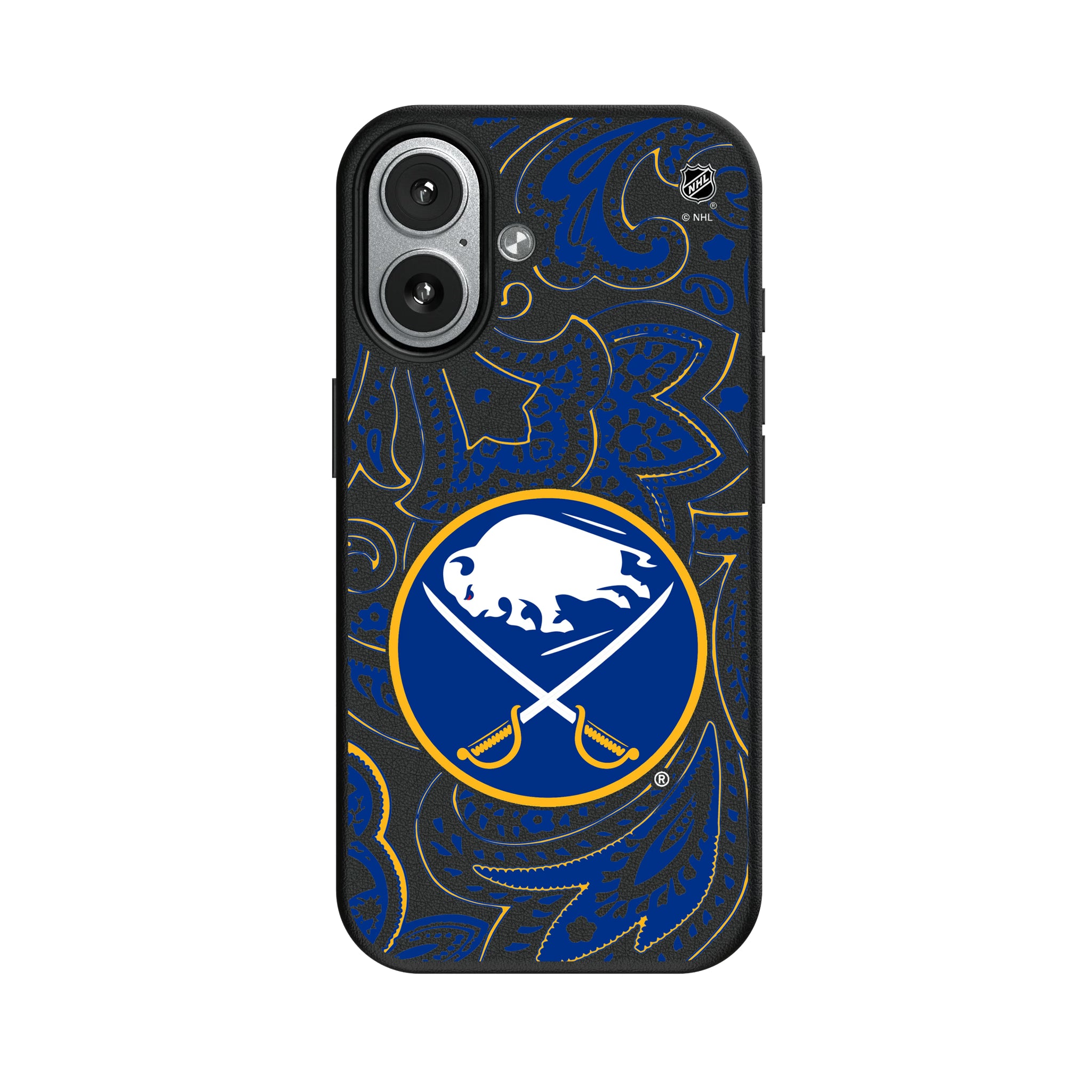 Buffalo Sabres Paisley iPhone MagSafe Compatible Phone Case for Apple iPhone#Device_iPhone 17