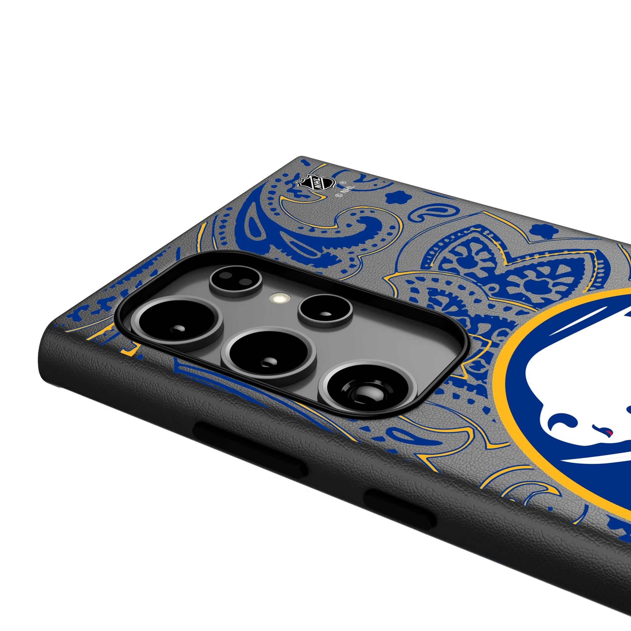 Buffalo Sabres Paisley Galaxy MagSafe Compatible Phone Case for Samsung Galaxy - Detail