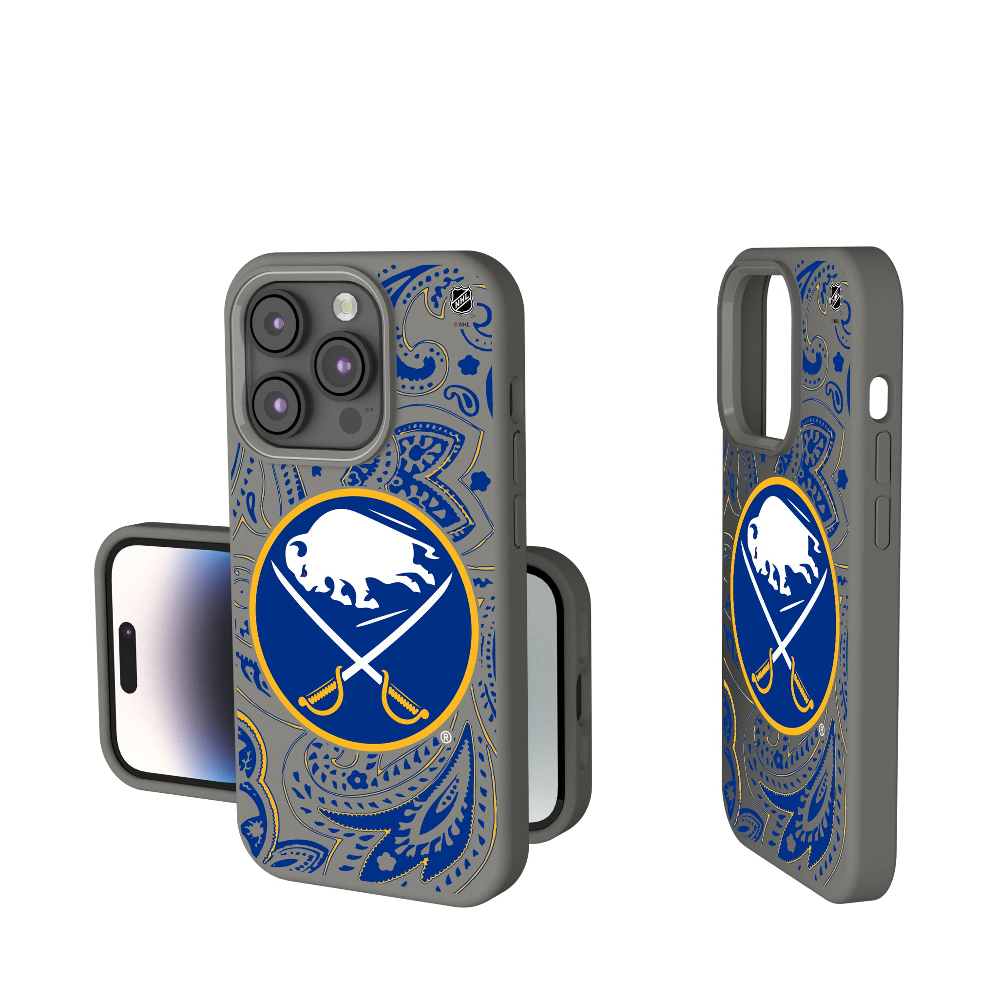 Buffalo Sabres Paisley iPhone Soft Touch Phone Case for Apple iPhone