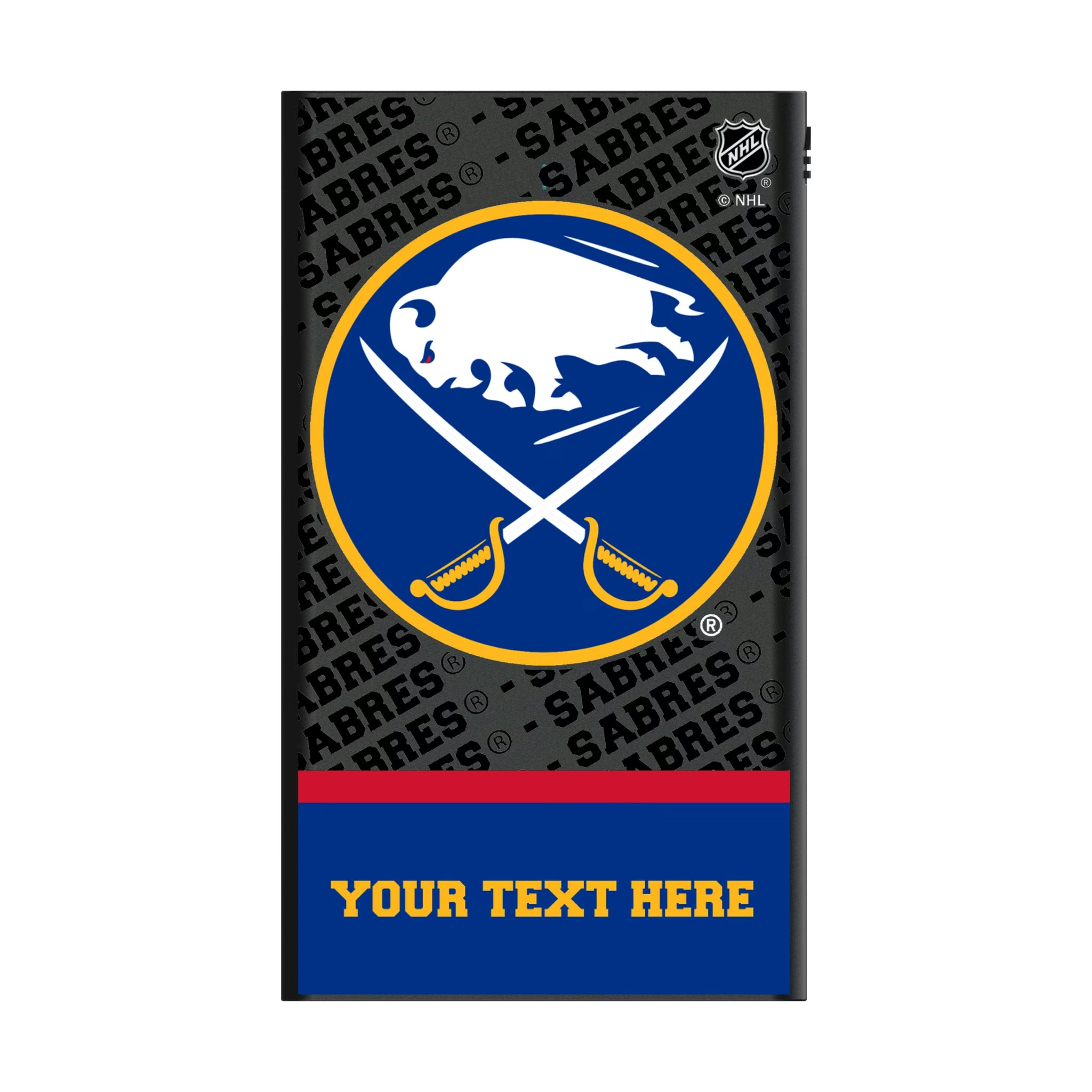 Buffalo Sabres Personalized EndZone Plus 5000mAh Flat Powerbank