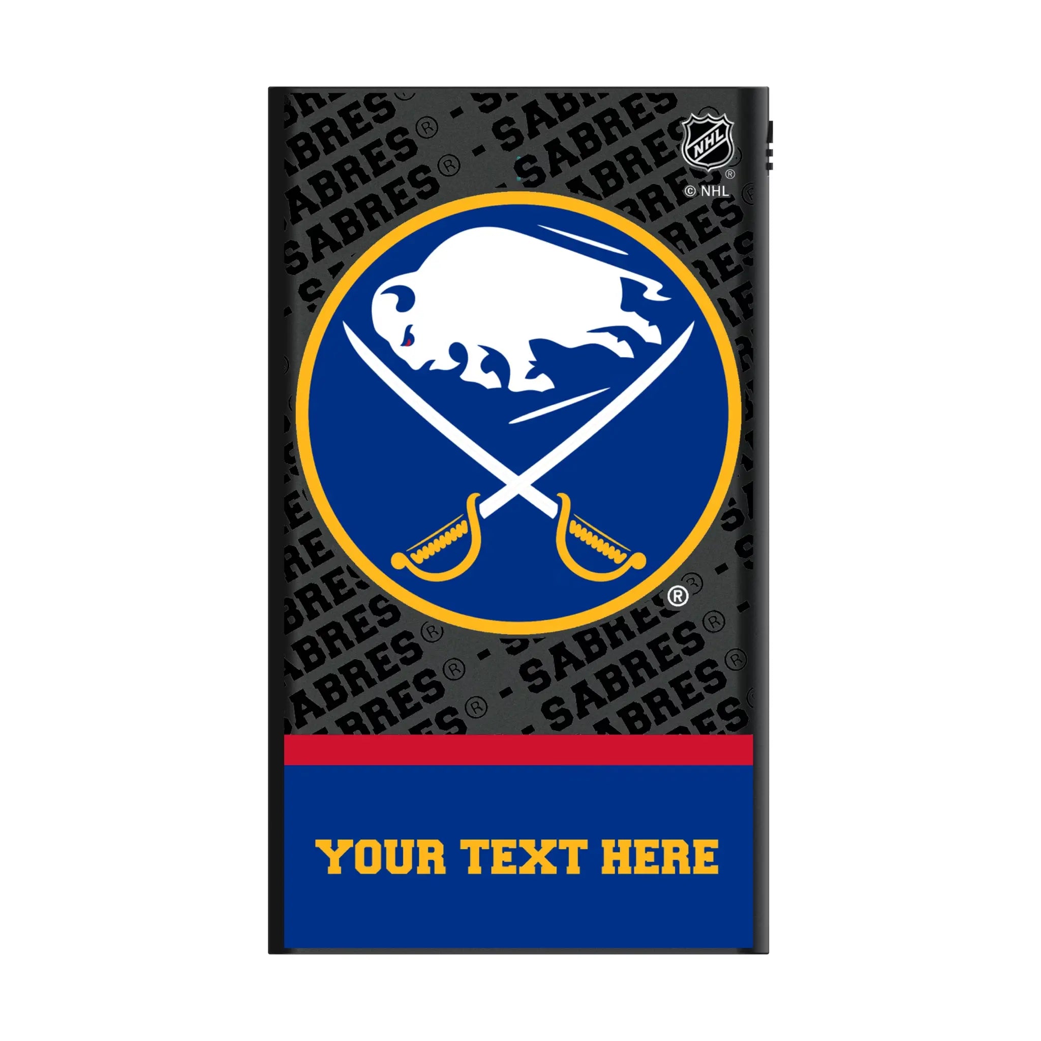 Buffalo Sabres Personalized EndZone Plus 5000mAh Flat Power Bank