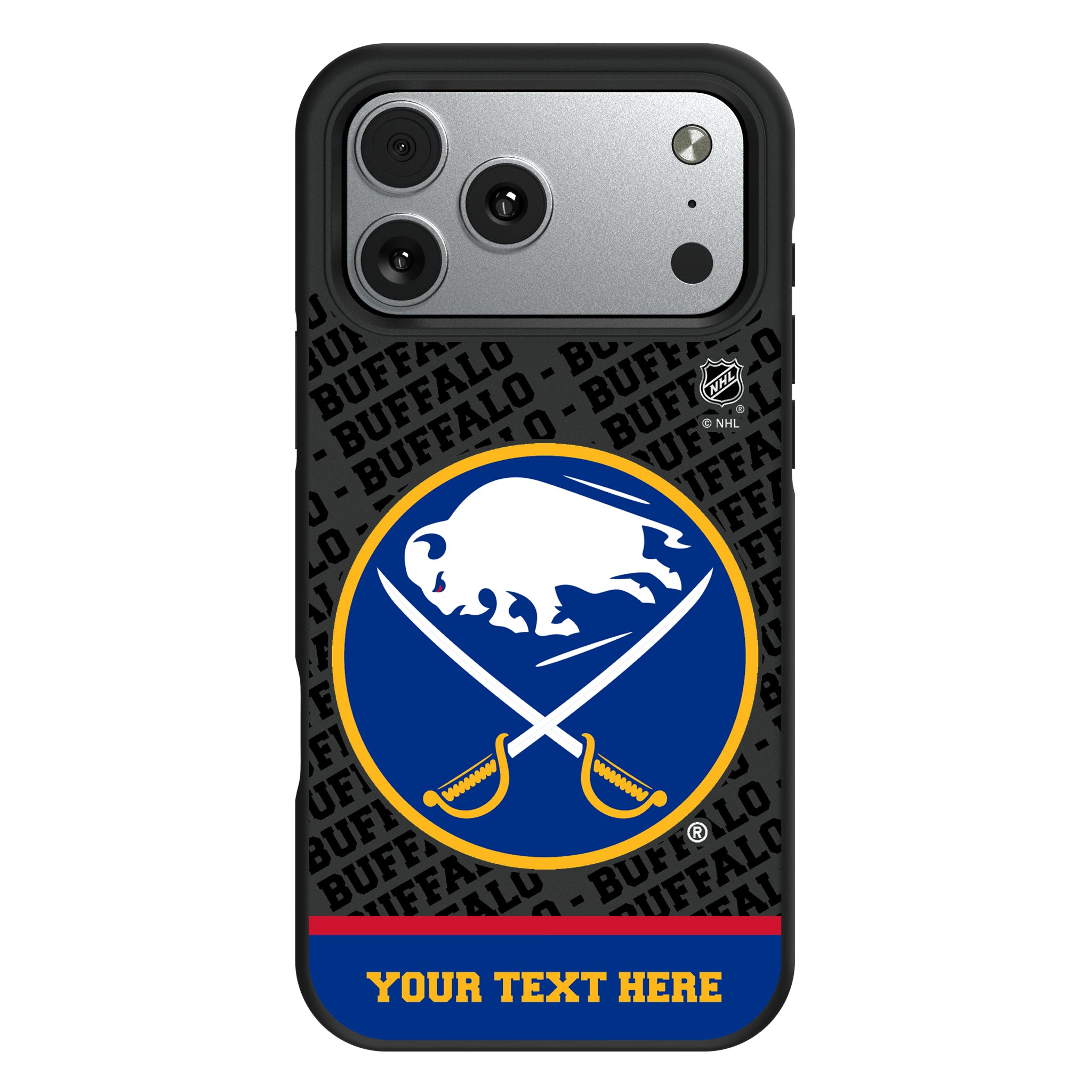 Buffalo Sabres Personalized EndZone Plus iPhone Bump Phone Case for Apple iPhone#Device_iPhone 17 Pro Max