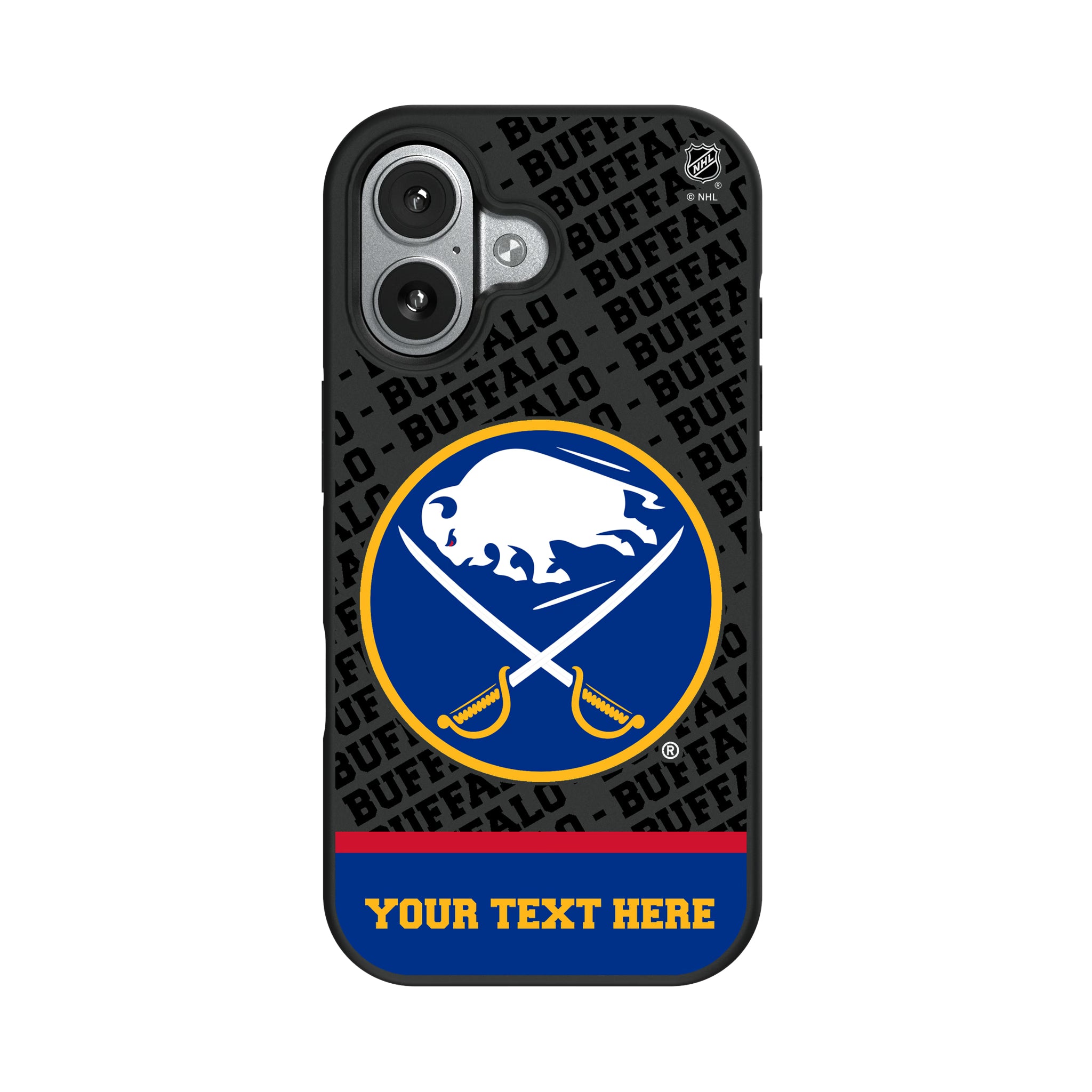 Buffalo Sabres Personalized EndZone Plus iPhone Bump Phone Case for Apple iPhone#Device_iPhone 17