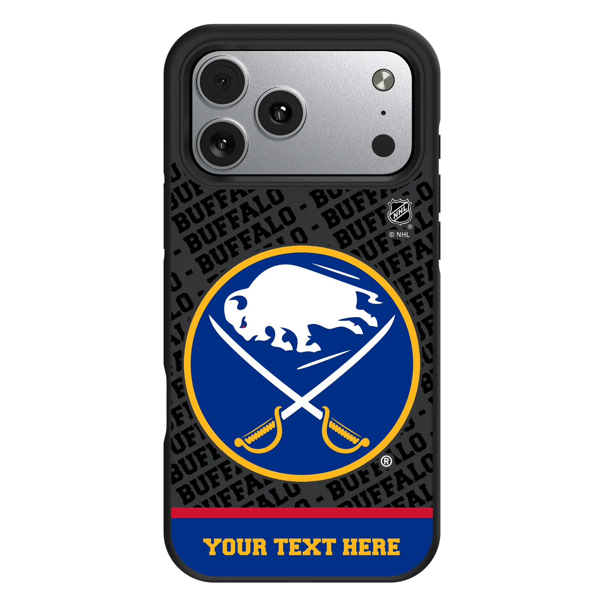 Buffalo Sabres Personalized EndZone Plus iPhone Bump Phone Case for Apple iPhone#Device_iPhone 17 Pro Max