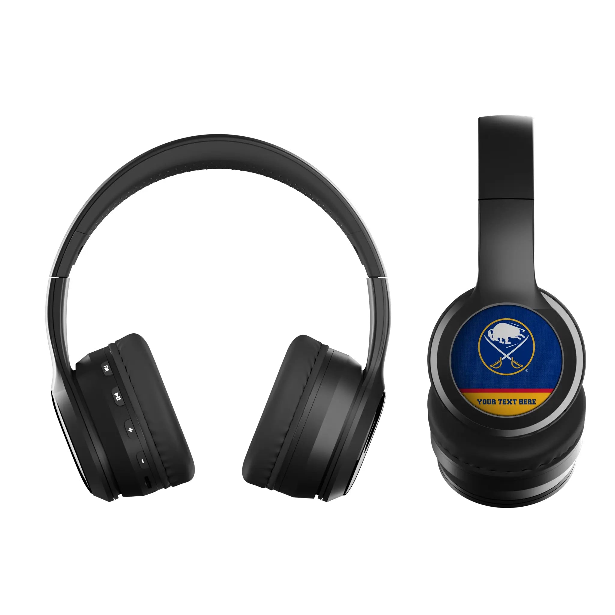 Buffalo Sabres Personalized Endzone Solid Wireless Over-Ear BT Headphones With Case
