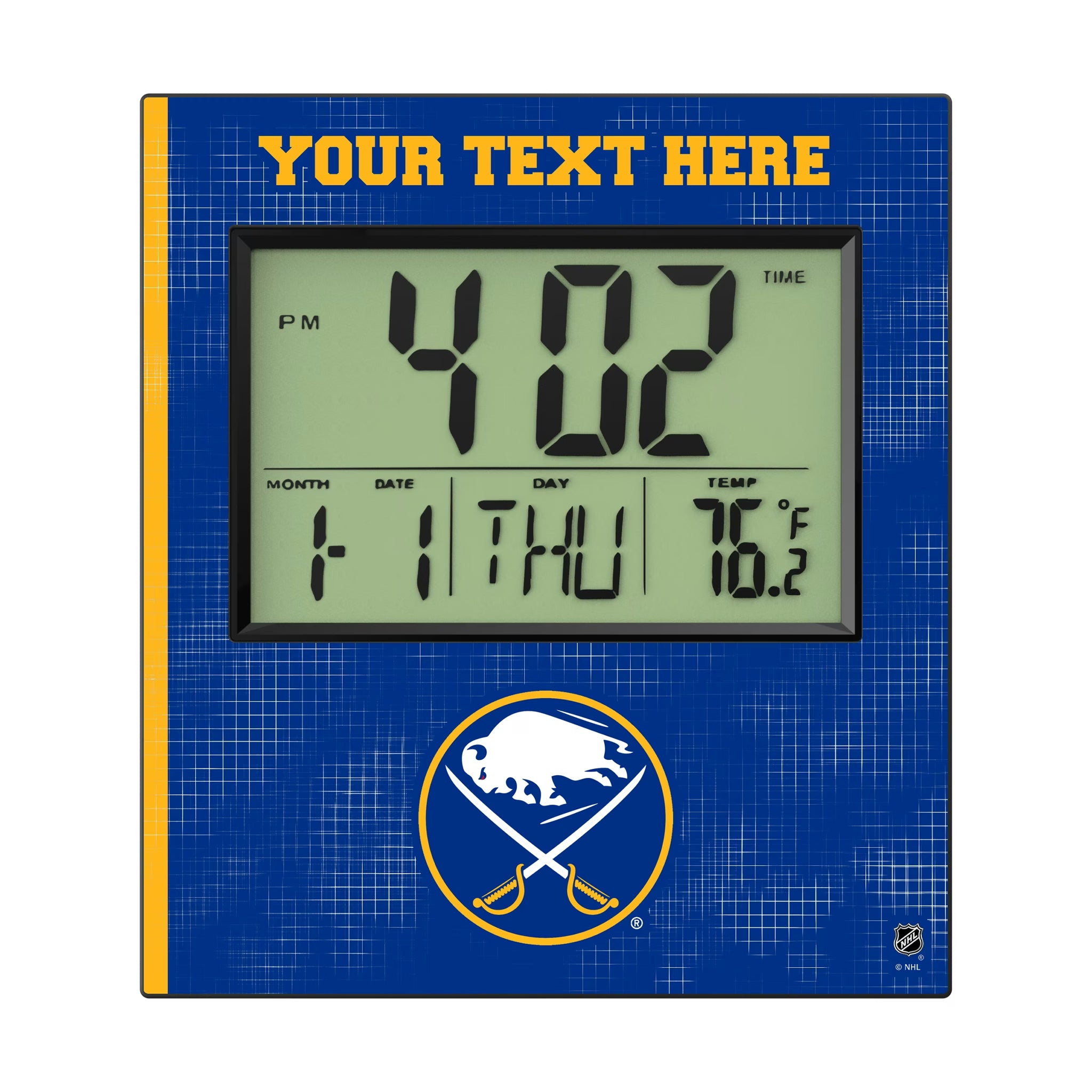 Buffalo Sabres Personalized Hatch Wall Clock
