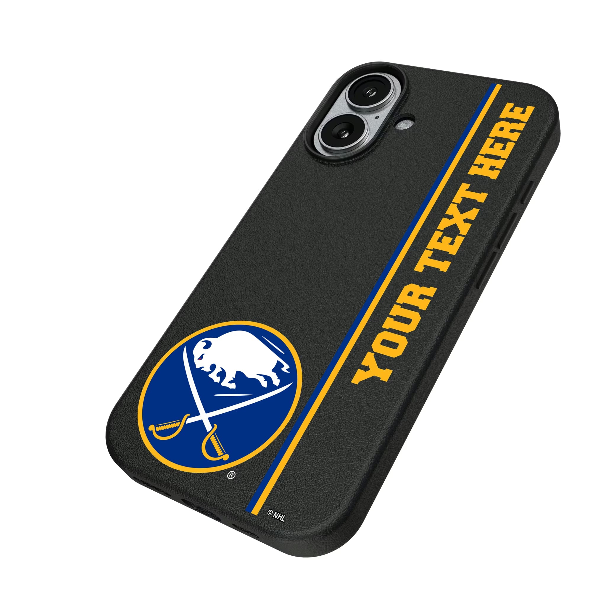 Buffalo Sabres Personalized Sidebard iPhone MagSafe Compatible Phone Case for Apple iPhone - Isometric View#Device_iPhone 17