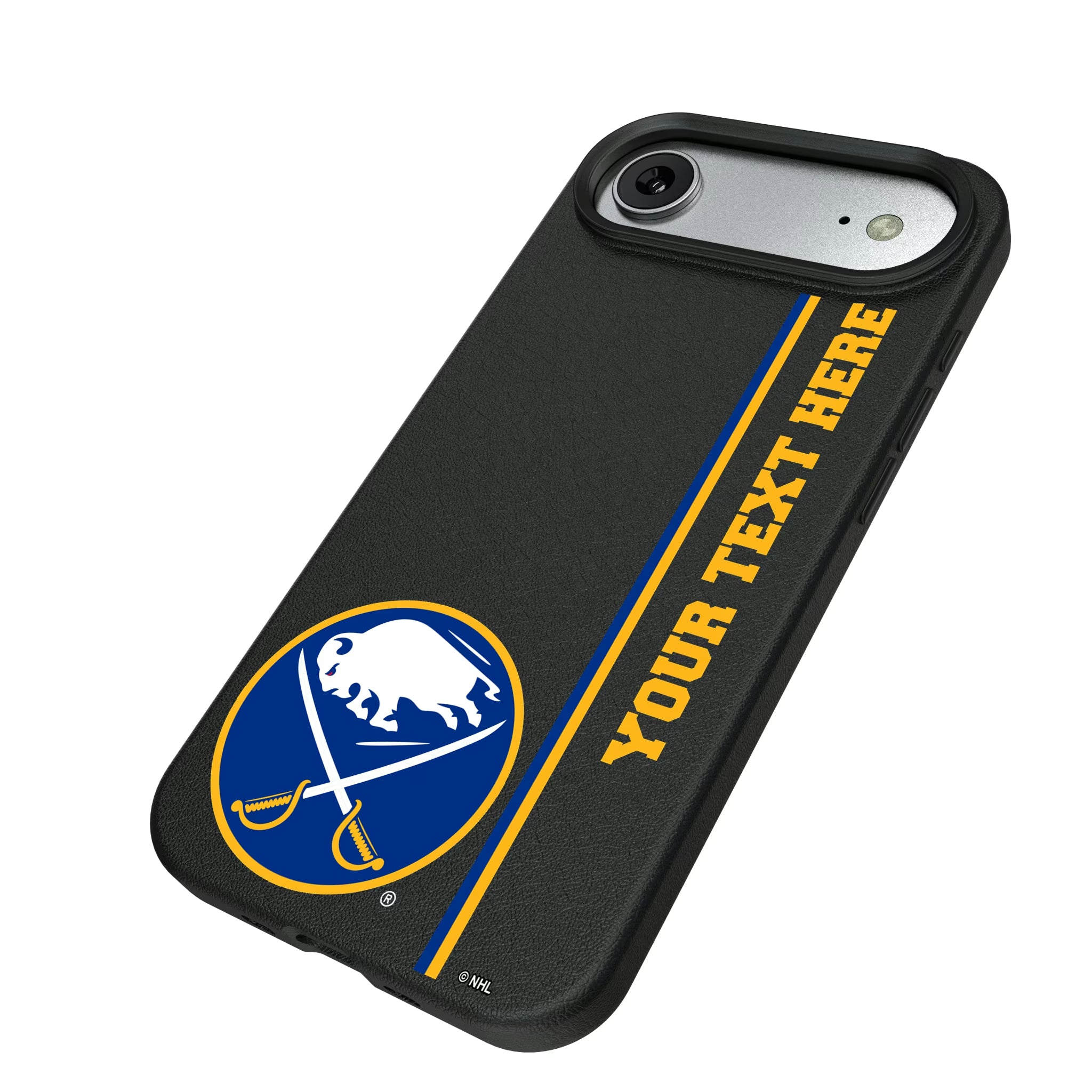 Buffalo Sabres Personalized Sidebard iPhone MagSafe Compatible Phone Case for Apple iPhone - Isometric View#Device_iPhone Air
