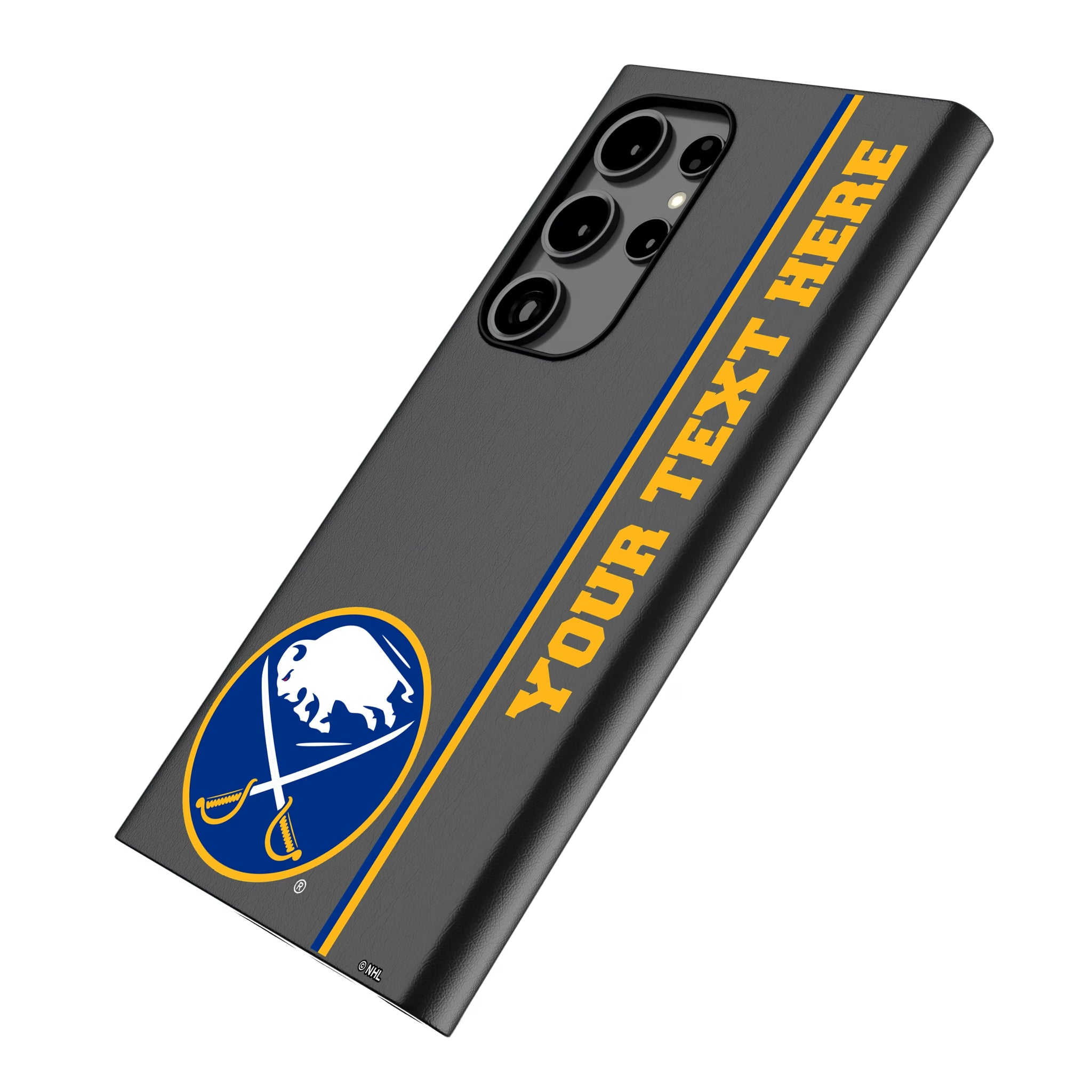 Buffalo Sabres Personalized Sidebard Galaxy MagSafe Compatible Phone Case for Samsung Galaxy - Isometric View