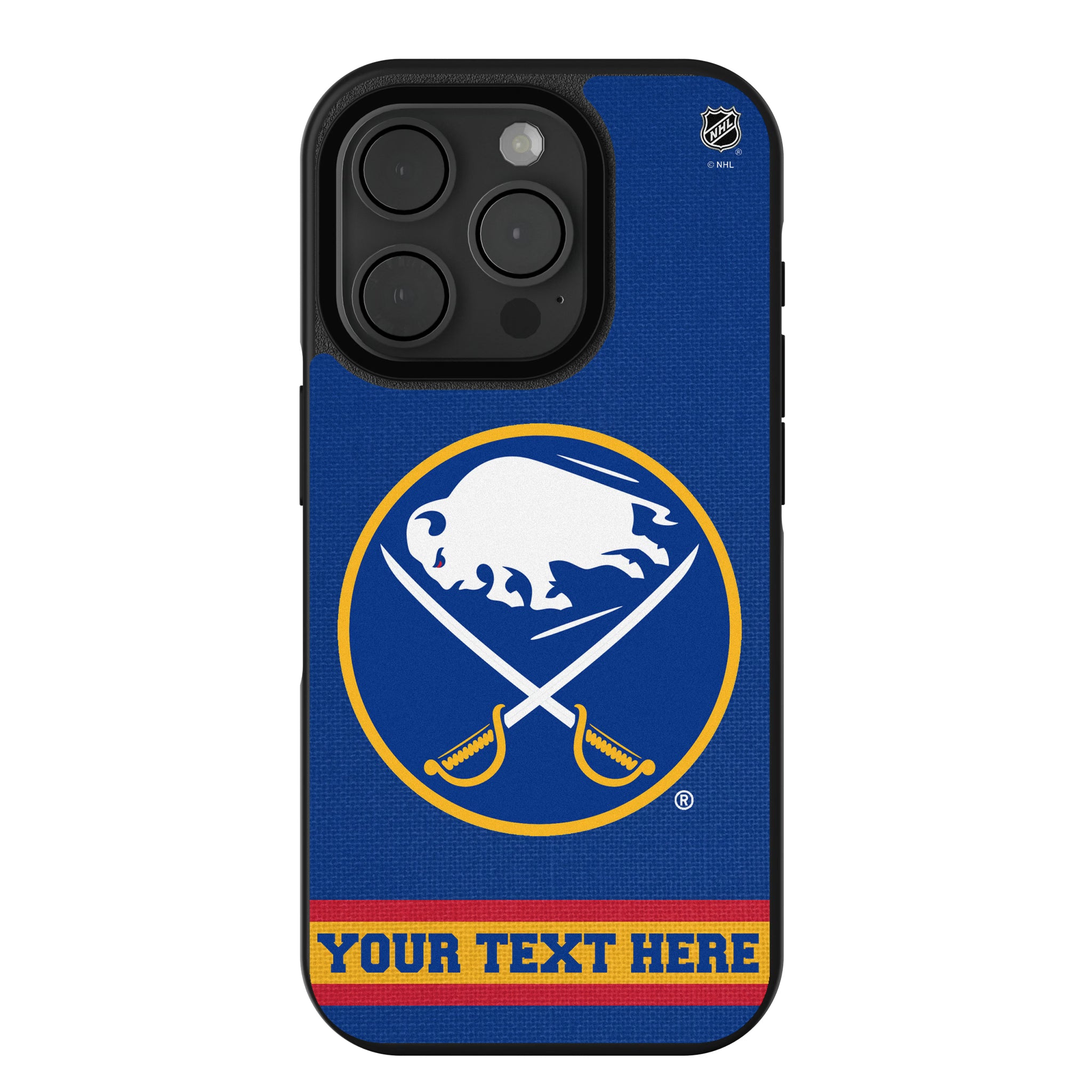 Buffalo Sabres Personalized Stripe iPhone Bump Phone Case for Apple iPhone
