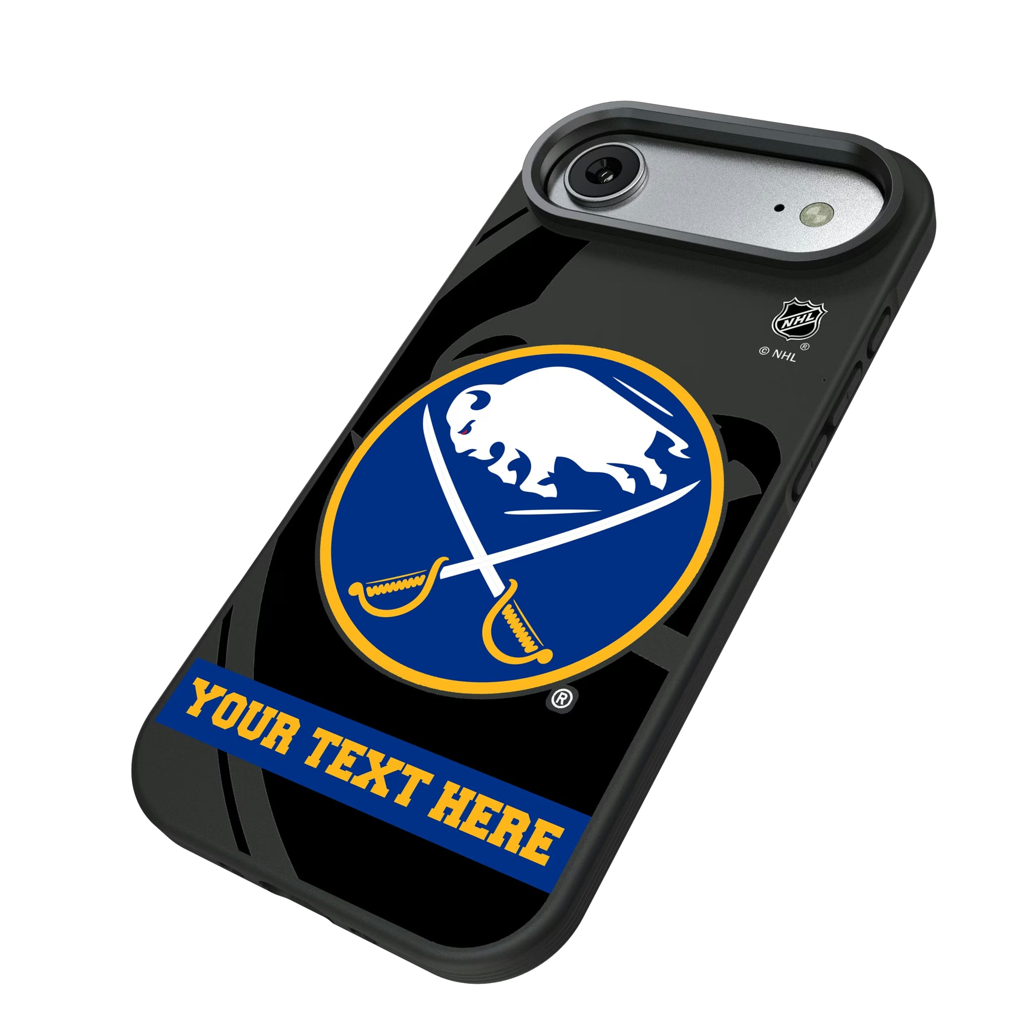 Buffalo Sabres Personalized Tilt iPhone Bump Phone Case for Apple iPhone - Isometric View#Device_iPhone Air
