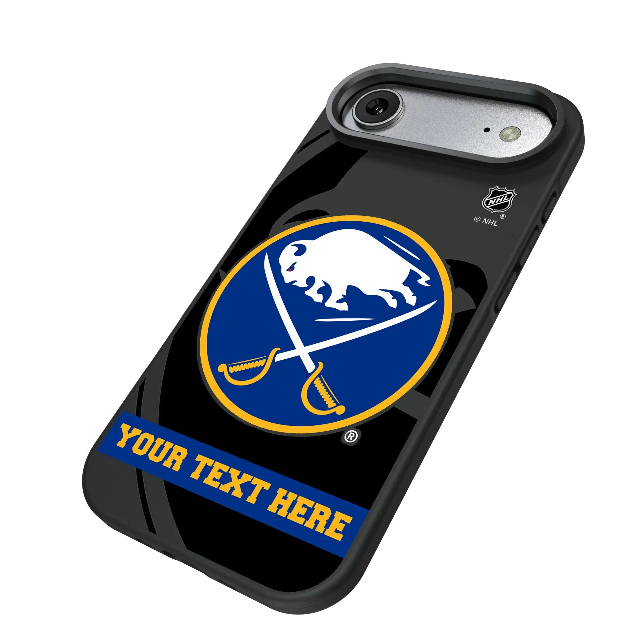 Buffalo Sabres Personalized Tilt iPhone Bump Phone Case for Apple iPhone - Isometric View#Device_iPhone Air