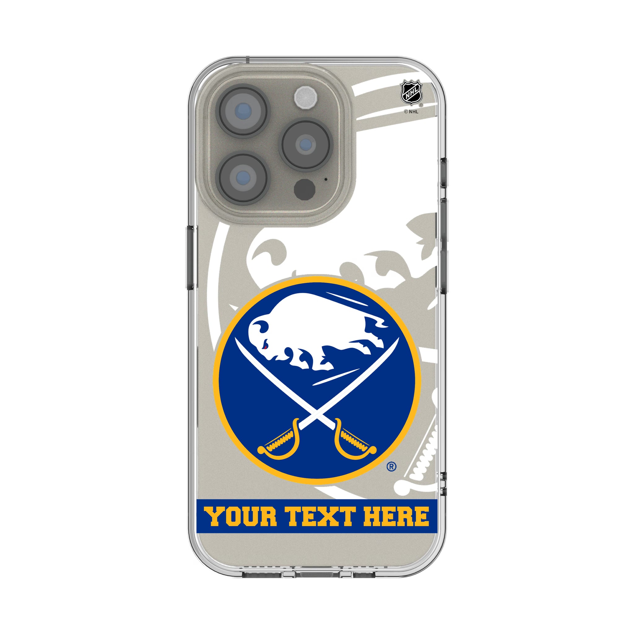 Buffalo Sabres Personalized Tilt iPhone Clear Phone Case for Apple iPhone