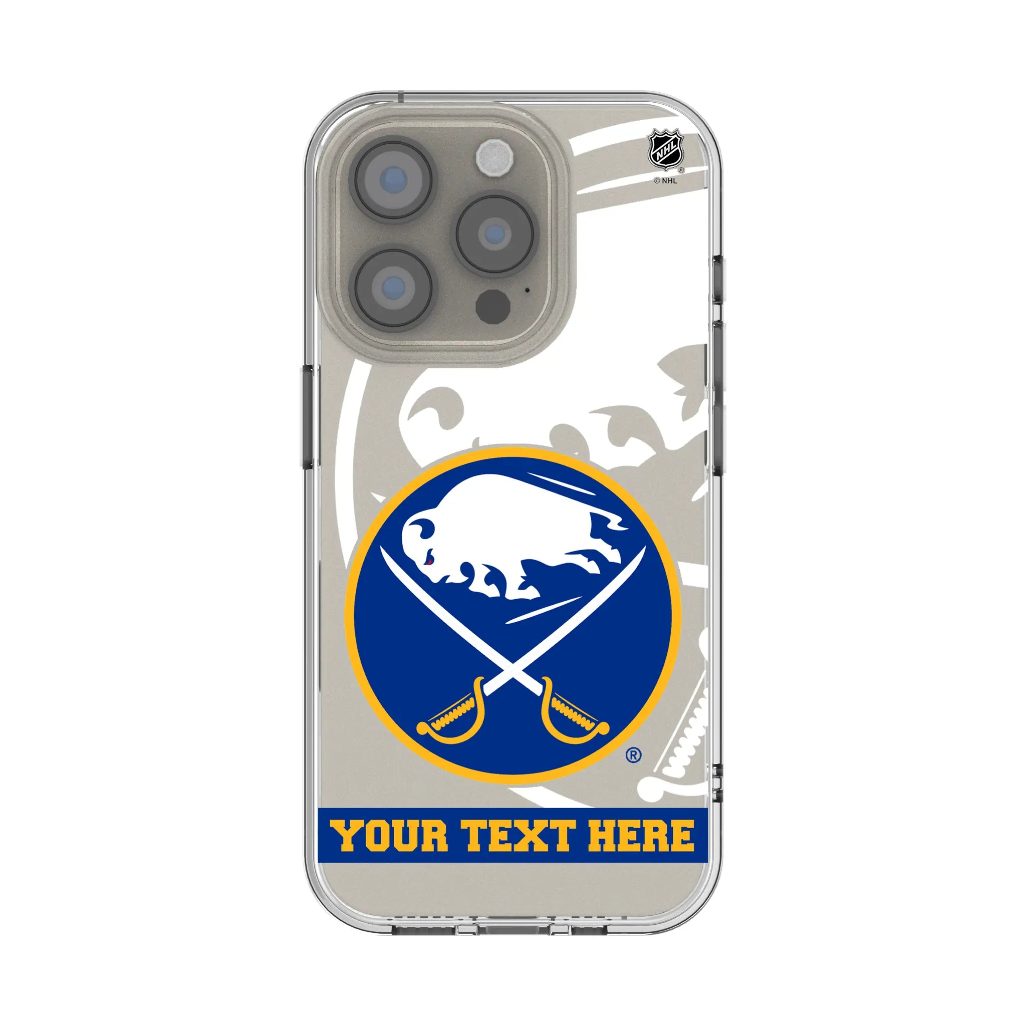 Buffalo Sabres Personalized Tilt iPhone Clear Phone Case for Apple iPhone
