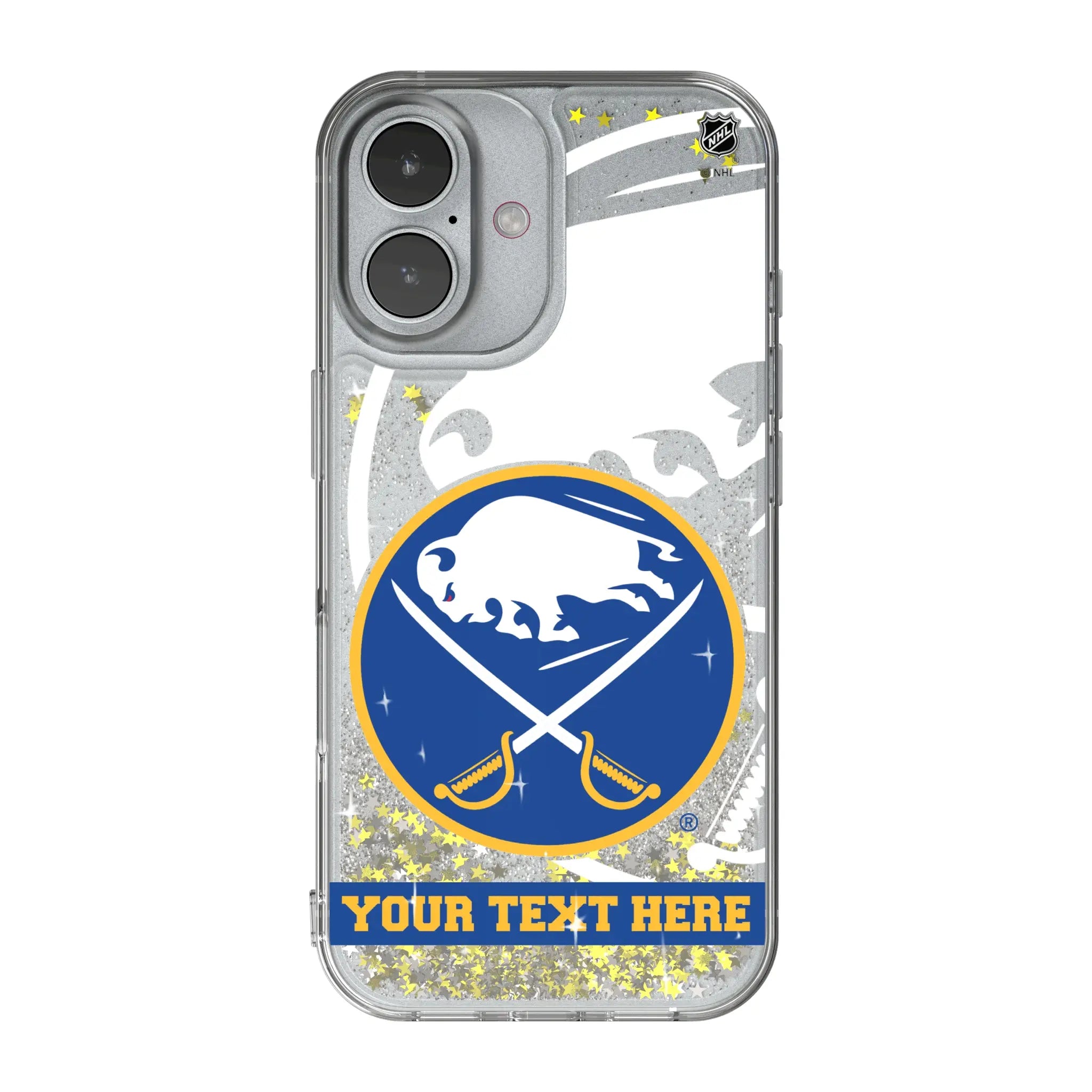 Buffalo Sabres Personalized Tilt iPhone Glitter Phone Case for Apple iPhone