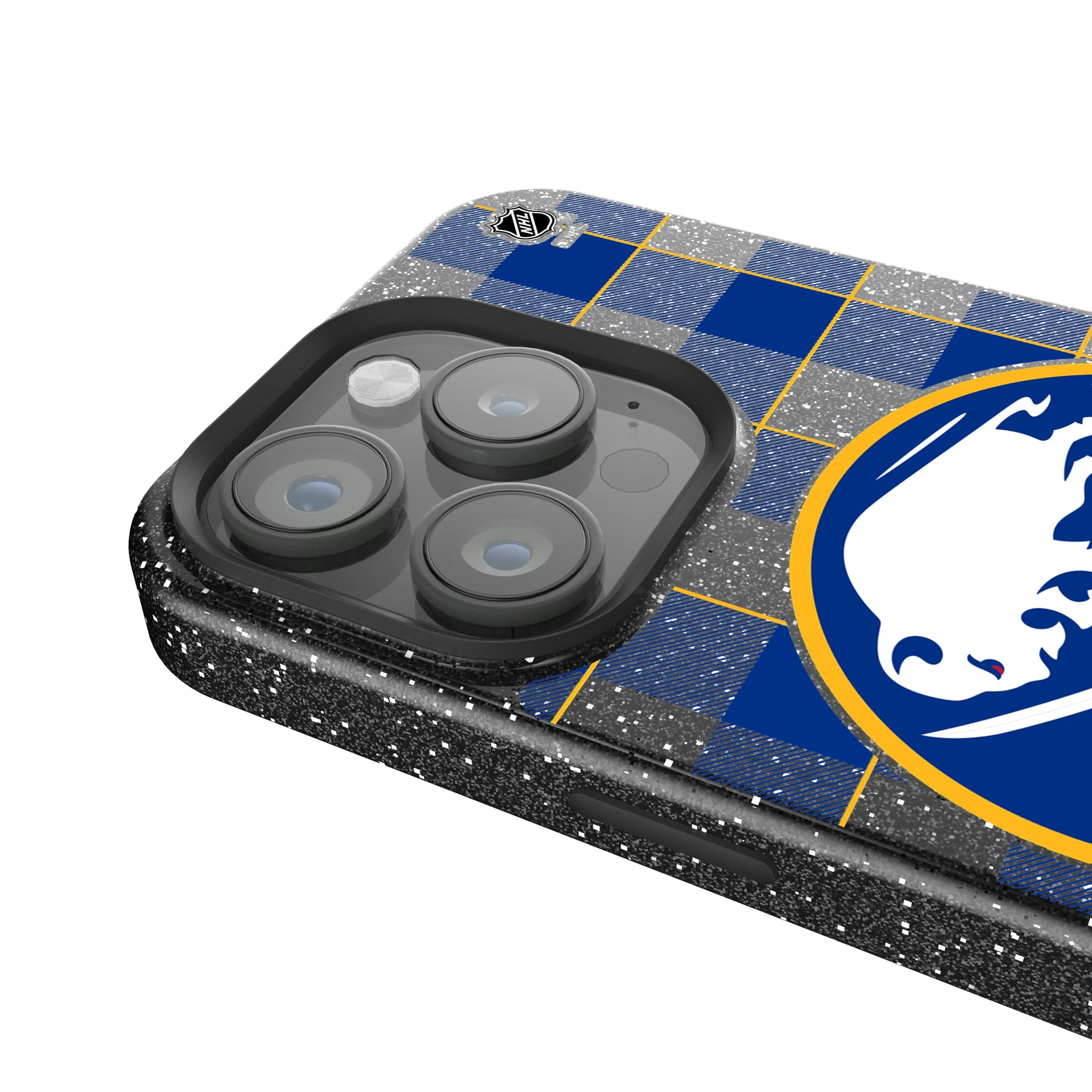 Buffalo Sabres Plaid iPhone Bling Phone Case for Apple iPhone - Detail