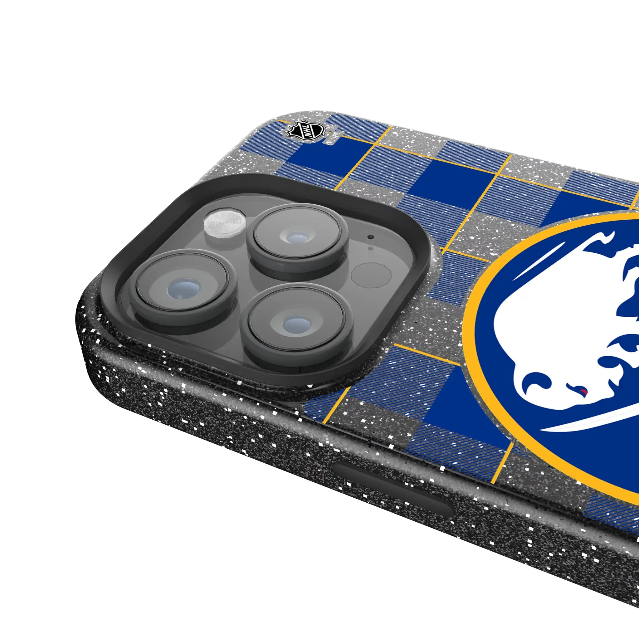 Buffalo Sabres Plaid iPhone Bling Phone Case for Apple iPhone - Detail