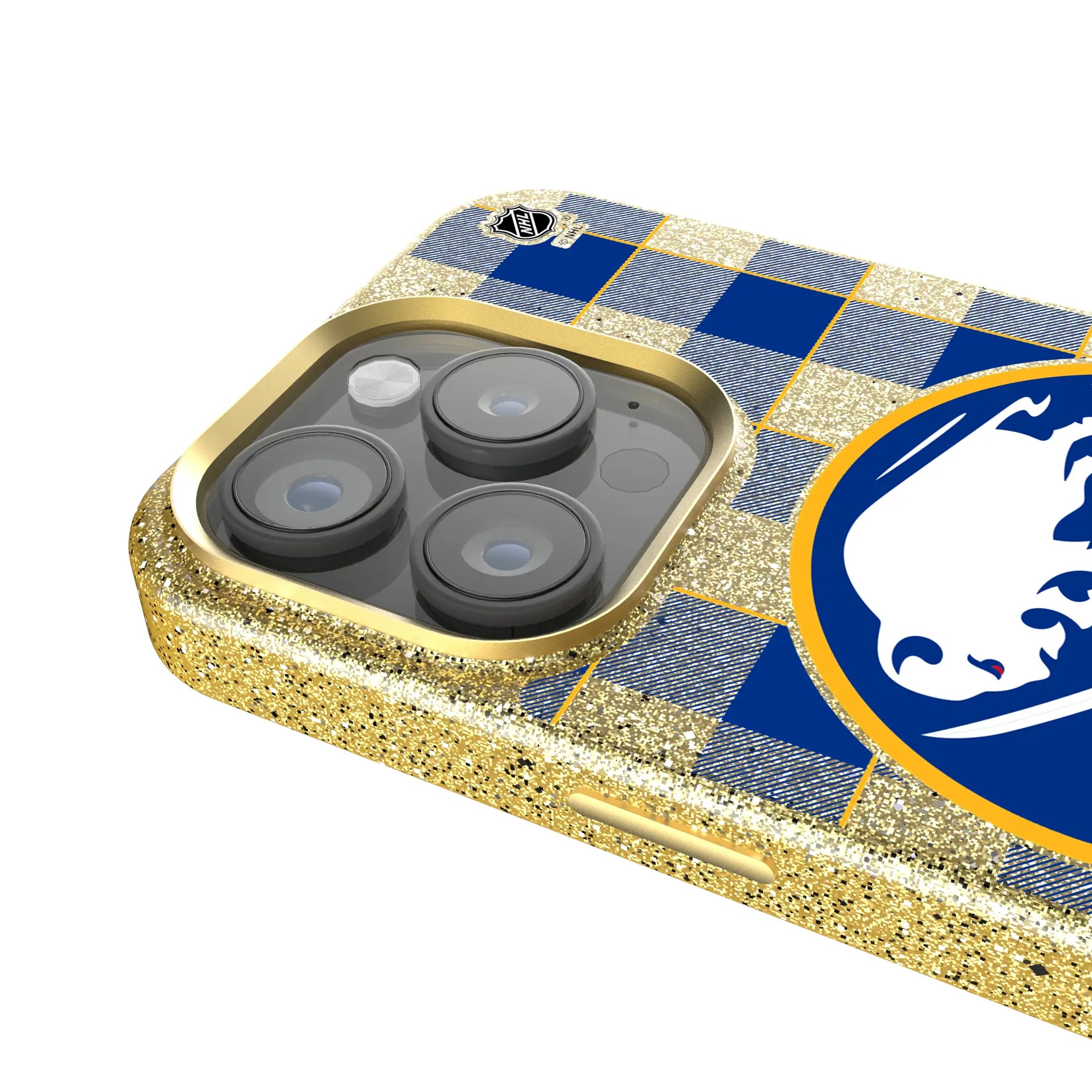 Buffalo Sabres Plaid iPhone Bling Phone Case for Apple iPhone - Detail