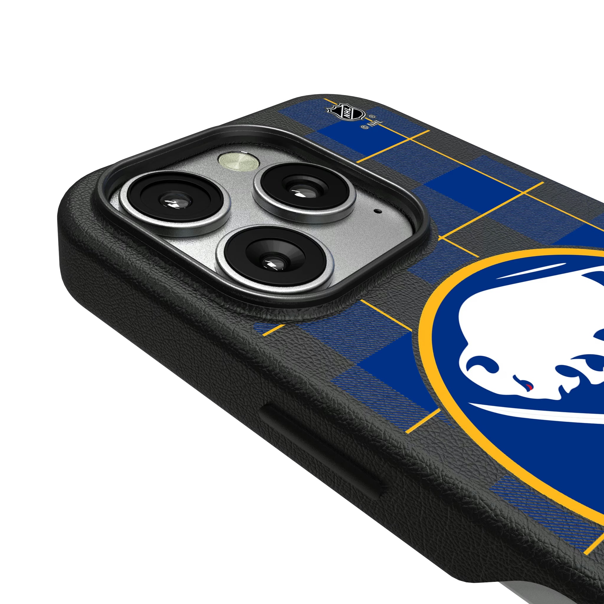 Buffalo Sabres Plaid iPhone MagSafe Compatible Phone Case for Apple iPhone - Detail