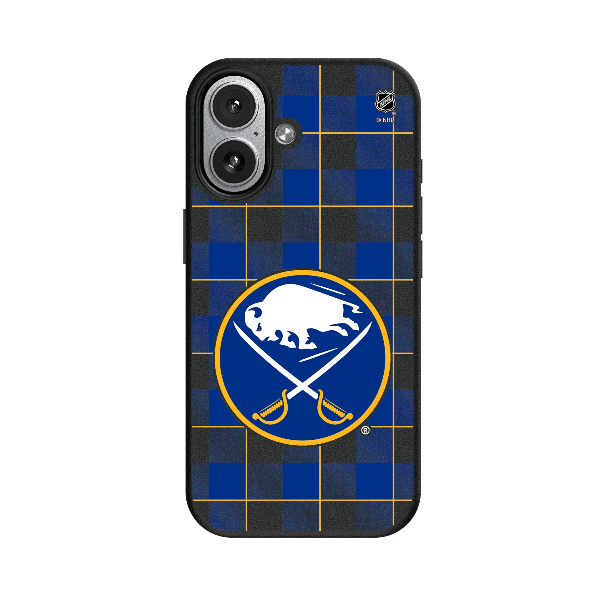 Buffalo Sabres Plaid iPhone MagSafe Compatible Phone Case for Apple iPhone#Device_iPhone 17