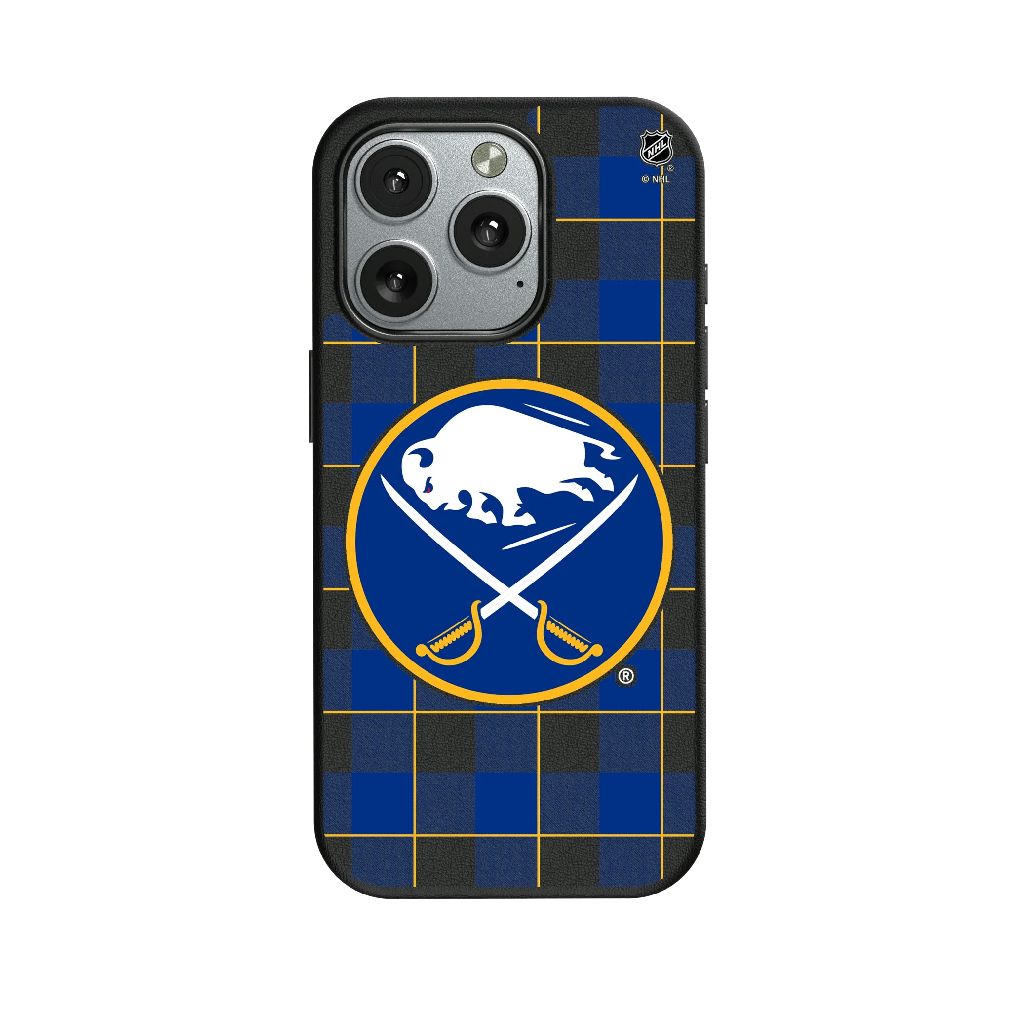 Buffalo Sabres Plaid iPhone MagSafe Compatible Phone Case for Apple iPhone