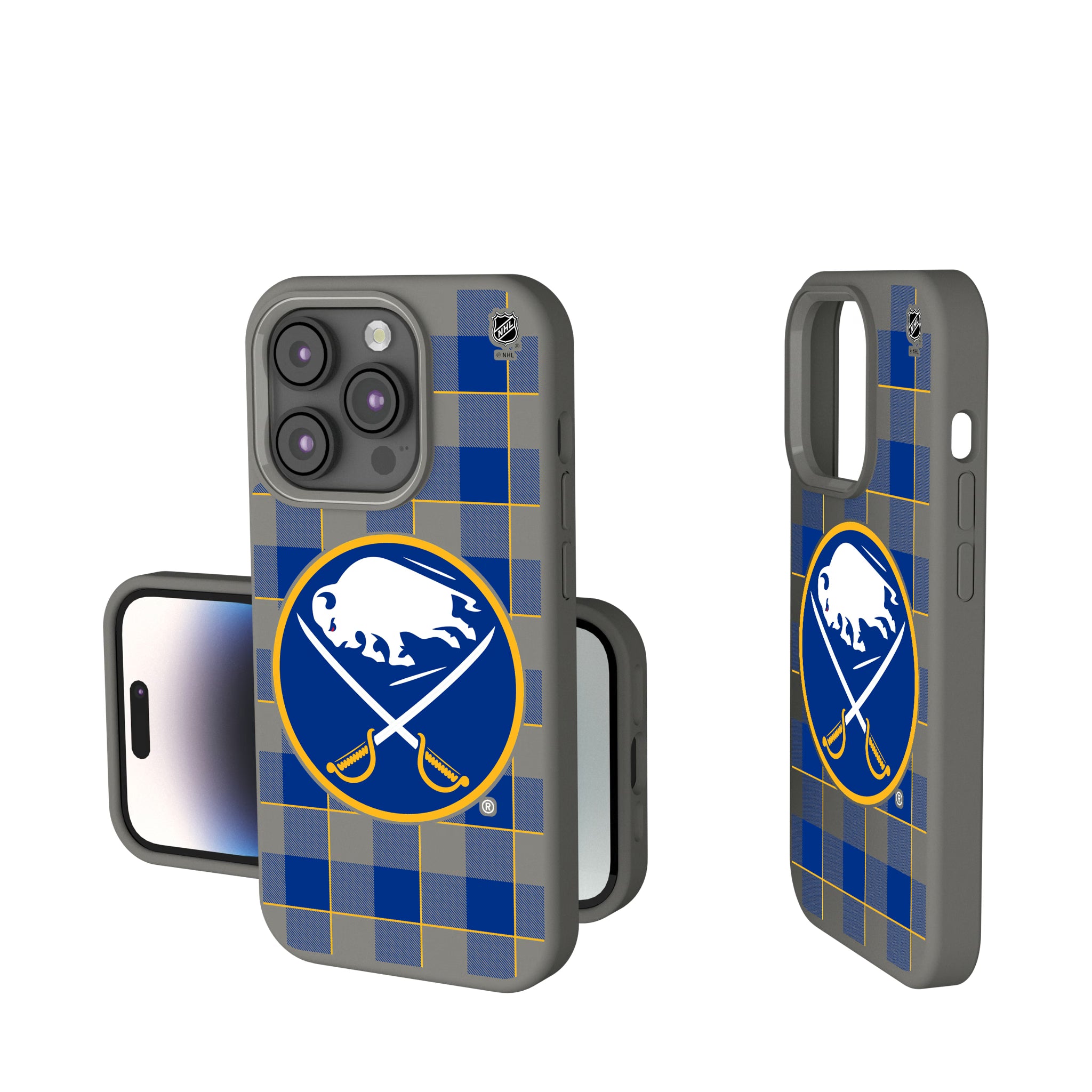 Buffalo Sabres Plaid iPhone Soft Touch Phone Case for Apple iPhone
