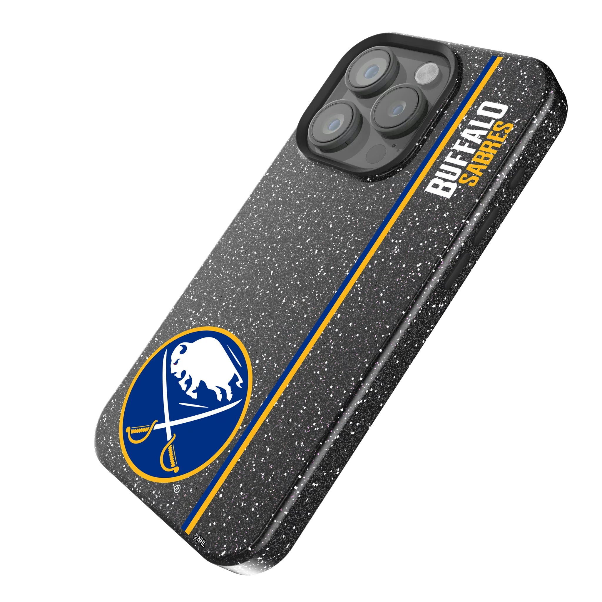 Buffalo Sabres Sidebar iPhone Bling Phone Case for Apple iPhone - Isometric View