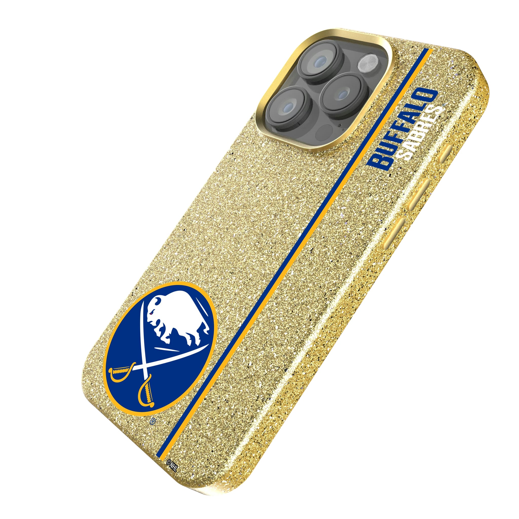 Buffalo Sabres Sidebar iPhone Bling Phone Case for Apple iPhone - Isometric View