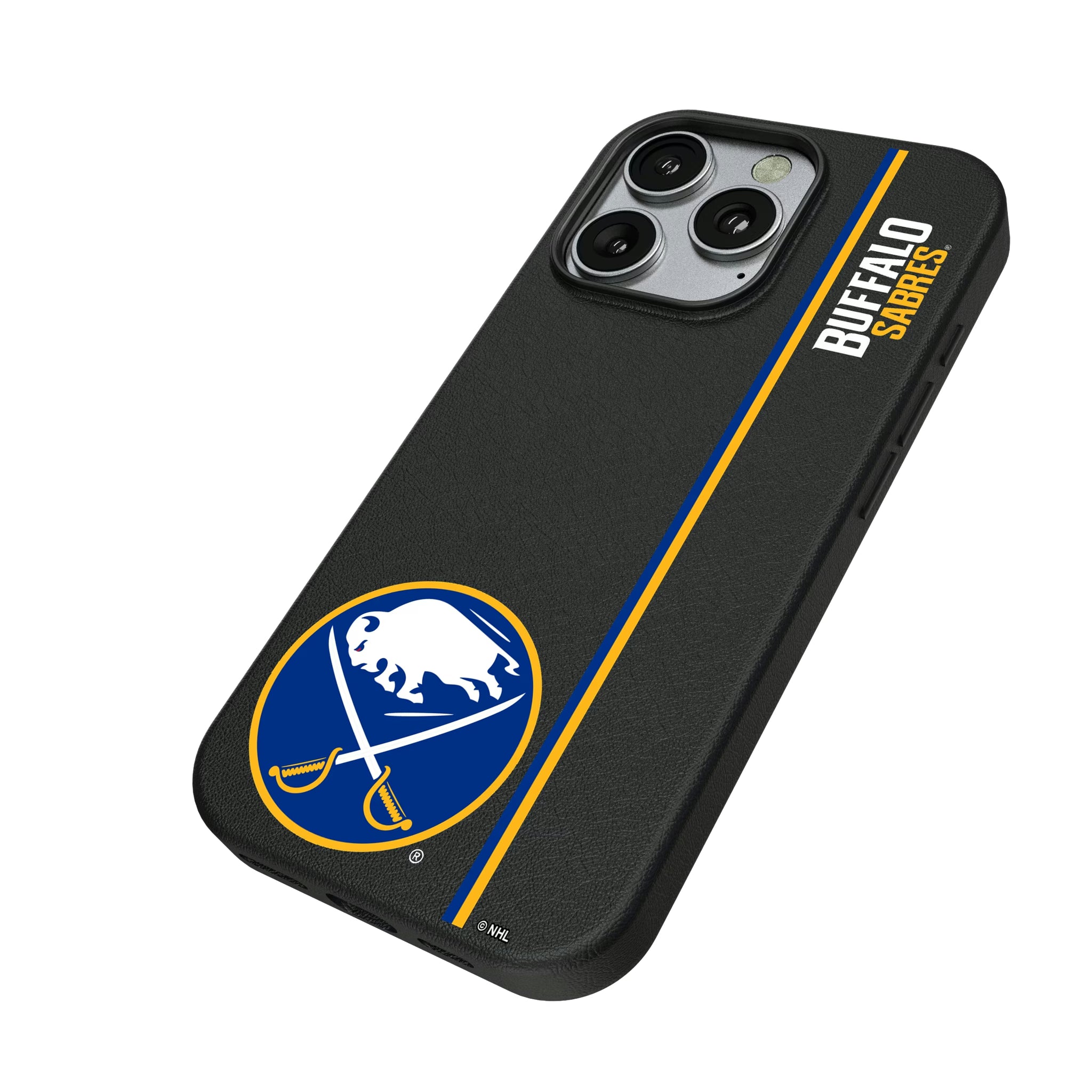 Buffalo Sabres Sidebar iPhone MagSafe Compatible Phone Case for Apple iPhone - Isometric View