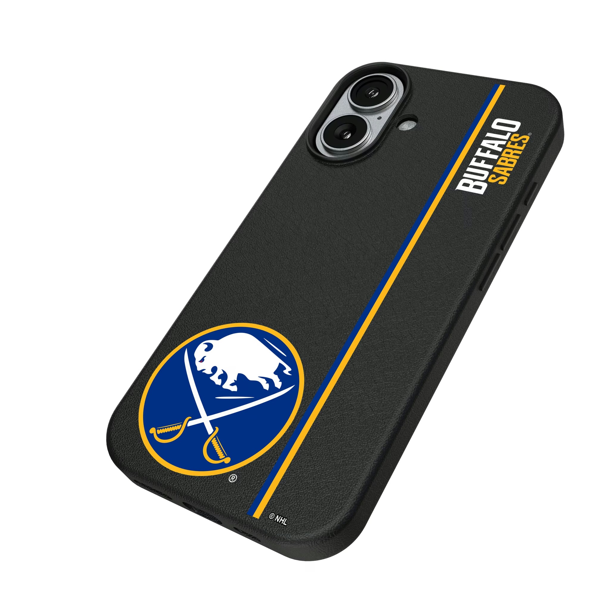 Buffalo Sabres Sidebar iPhone MagSafe Compatible Phone Case for Apple iPhone - Isometric View#Device_iPhone 17