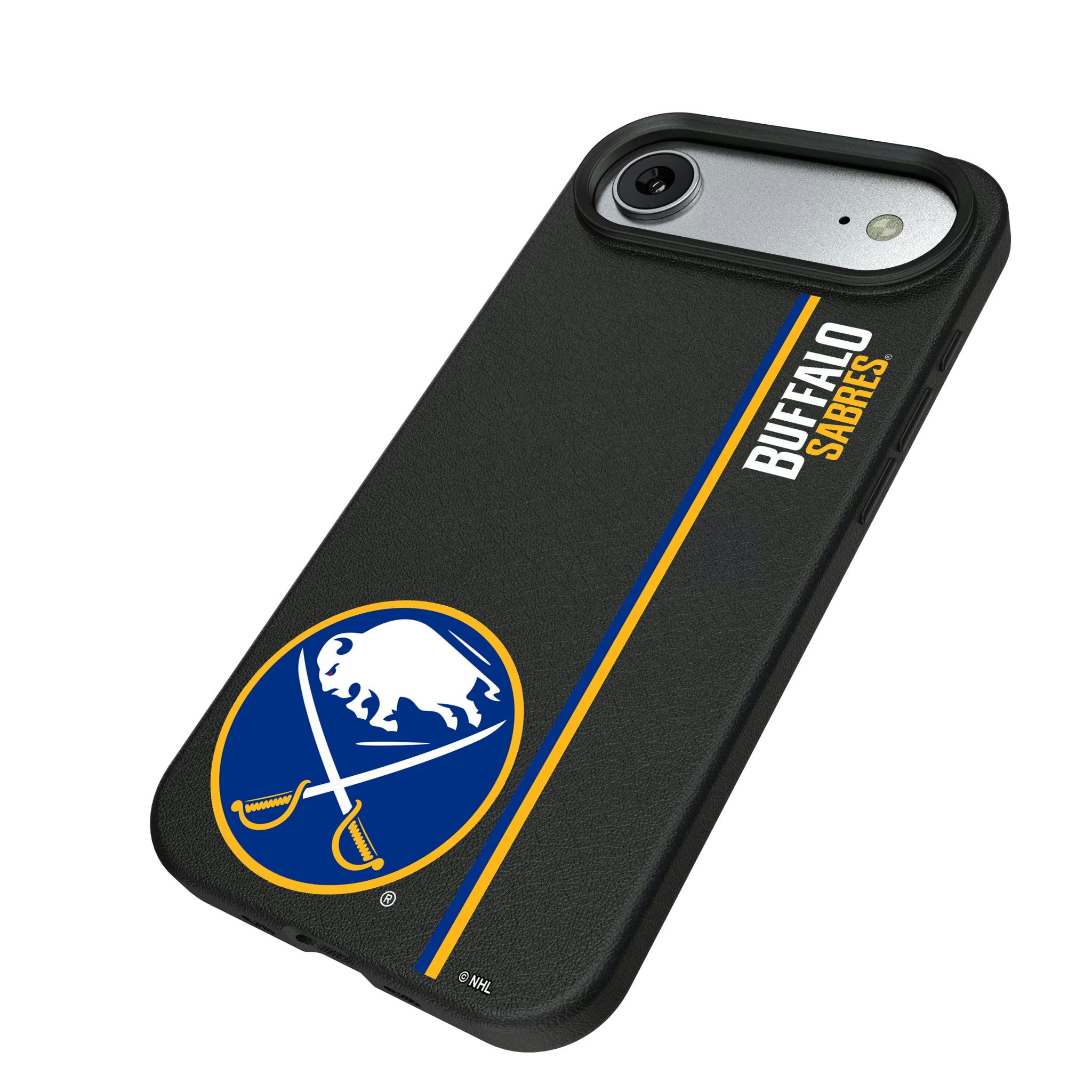 Buffalo Sabres Sidebar iPhone MagSafe Compatible Phone Case for Apple iPhone - Isometric View#Device_iPhone Air