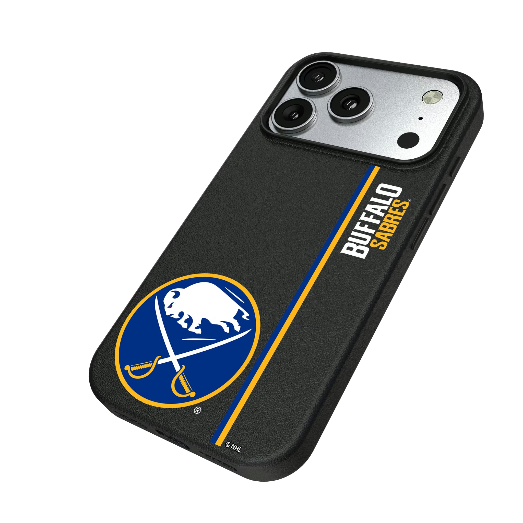 Buffalo Sabres Sidebar iPhone MagSafe Compatible Phone Case for Apple iPhone - Isometric View#Device_iPhone 17 Pro