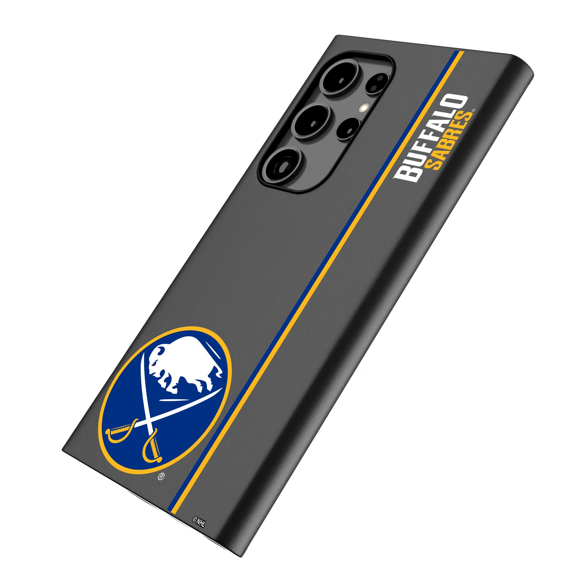 Buffalo Sabres Sidebar Galaxy MagSafe Compatible Phone Case for Samsung Galaxy - Isometric View