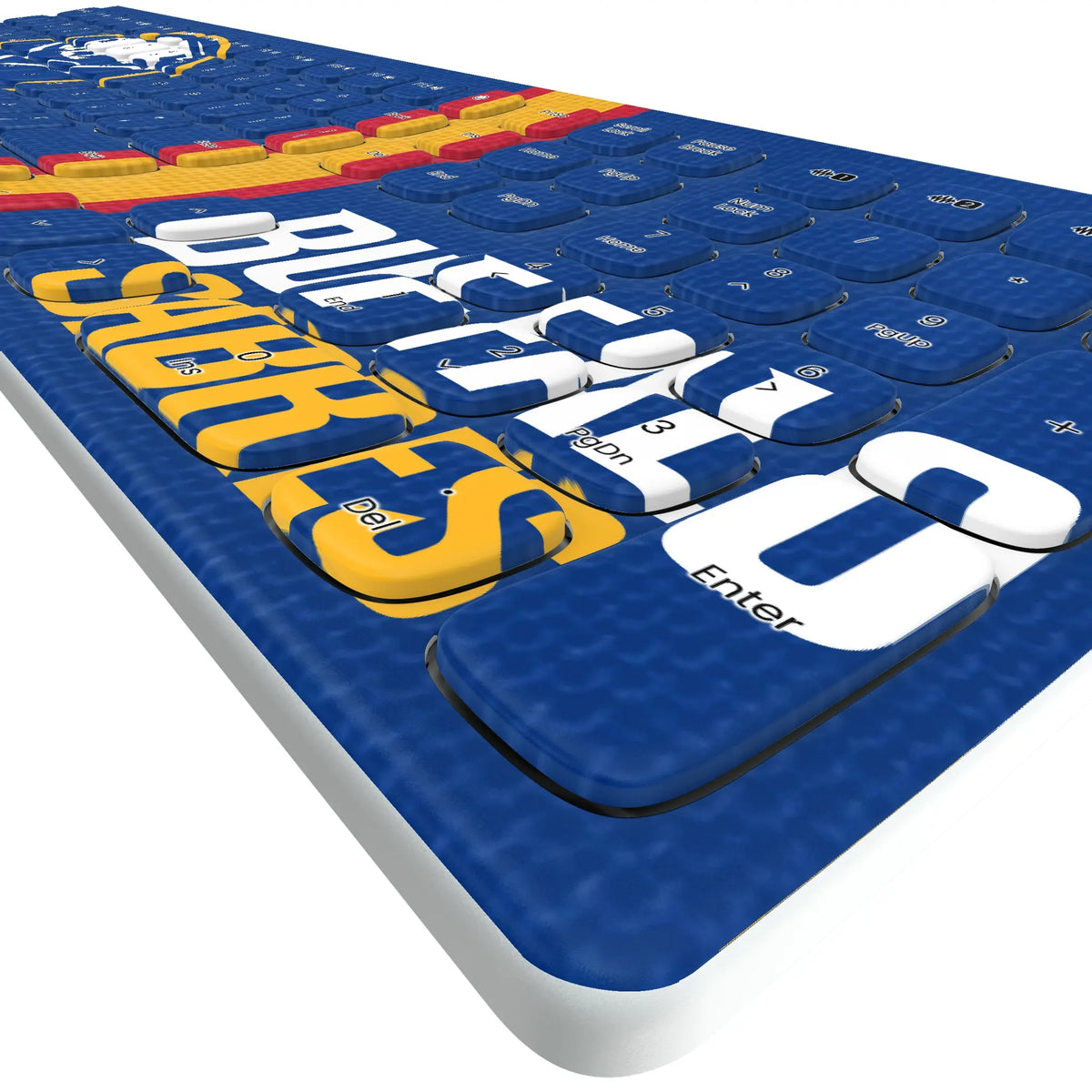 Buffalo Sabres Stripe KKB605 Curved Wireless Keyboard - Detail