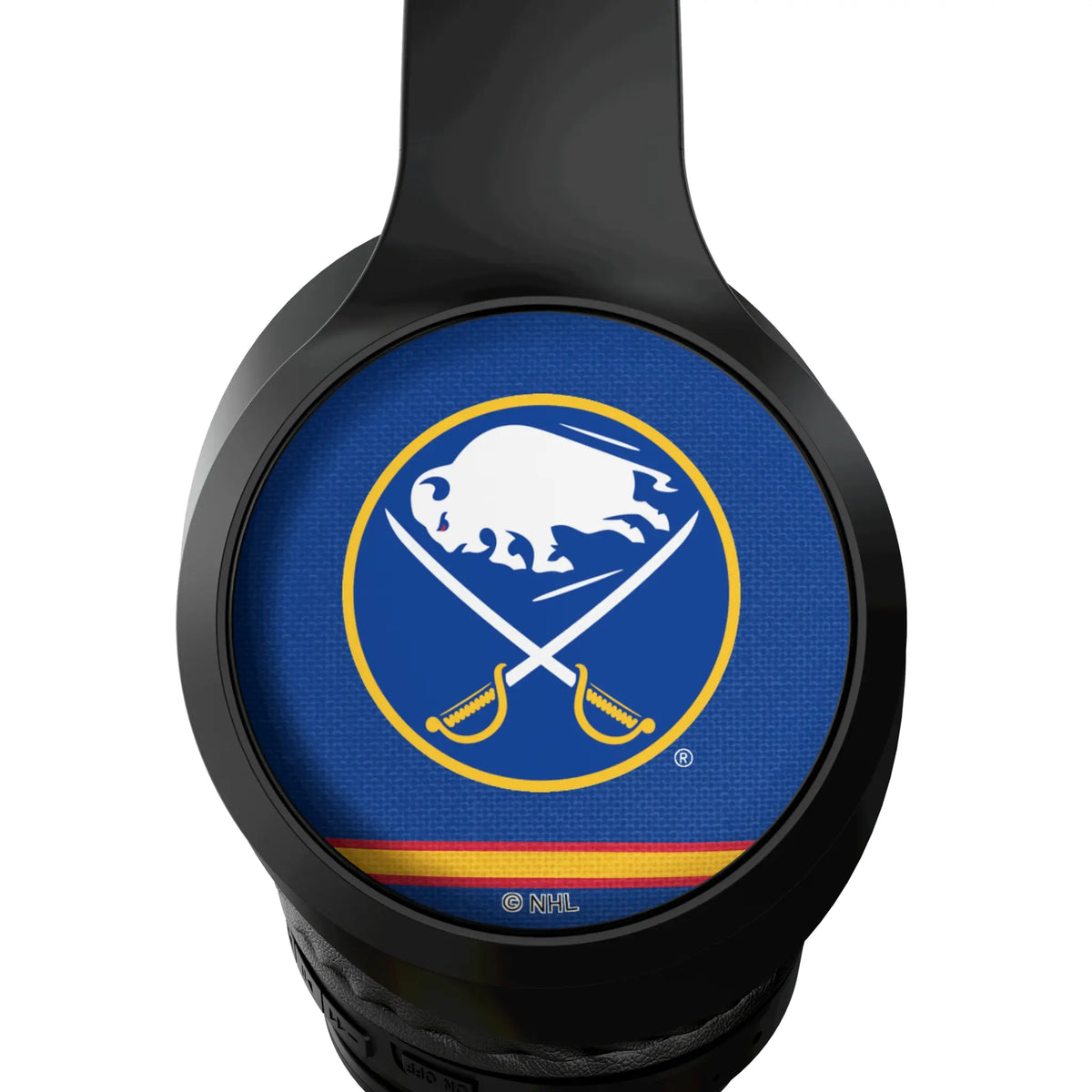 Buffalo Sabres Stripe Wireless Over-Ear Headphones With Case - Detail