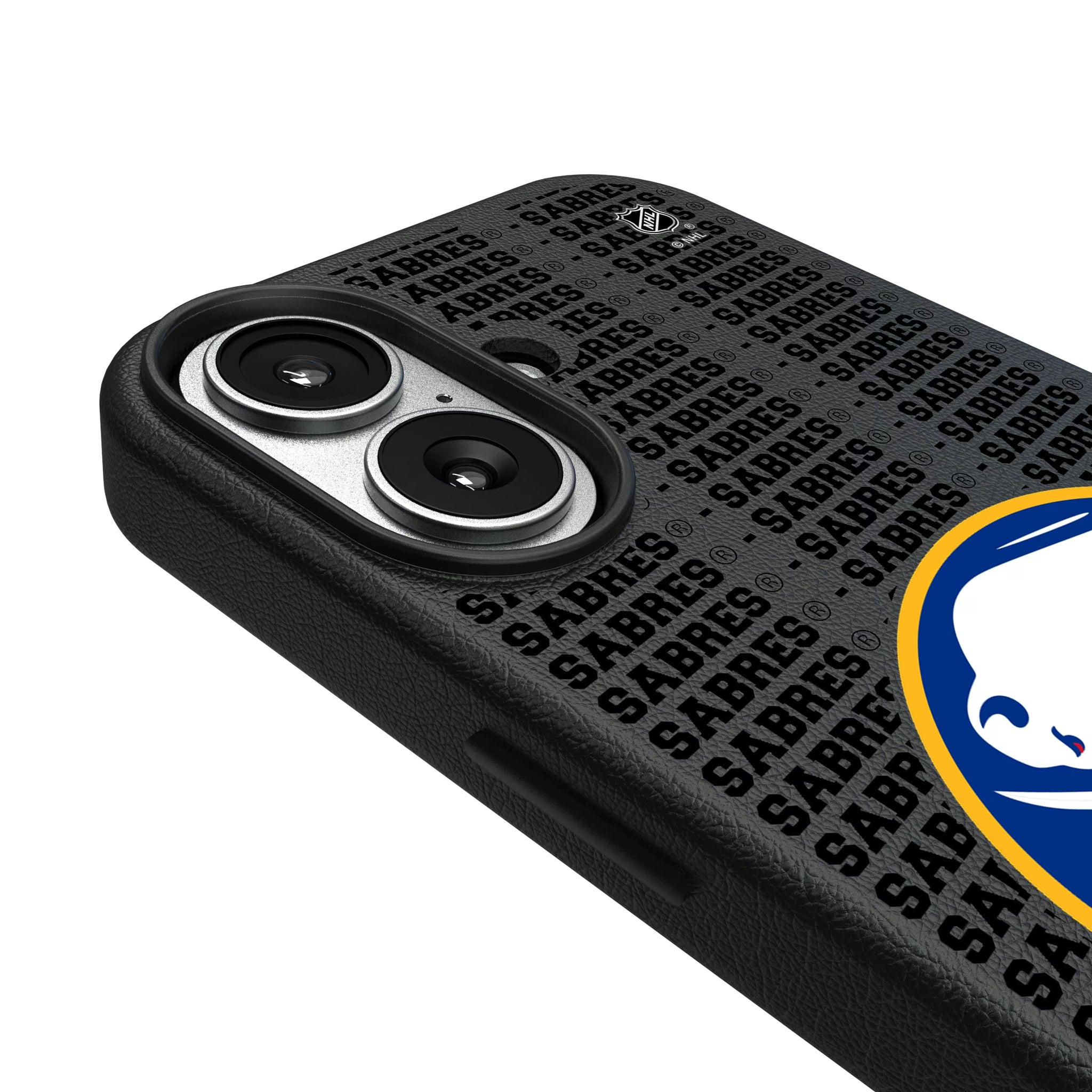 Buffalo Sabres Text Backdrop iPhone MagSafe Compatible Phone Case for Apple iPhone - Detail#Device_iPhone 17