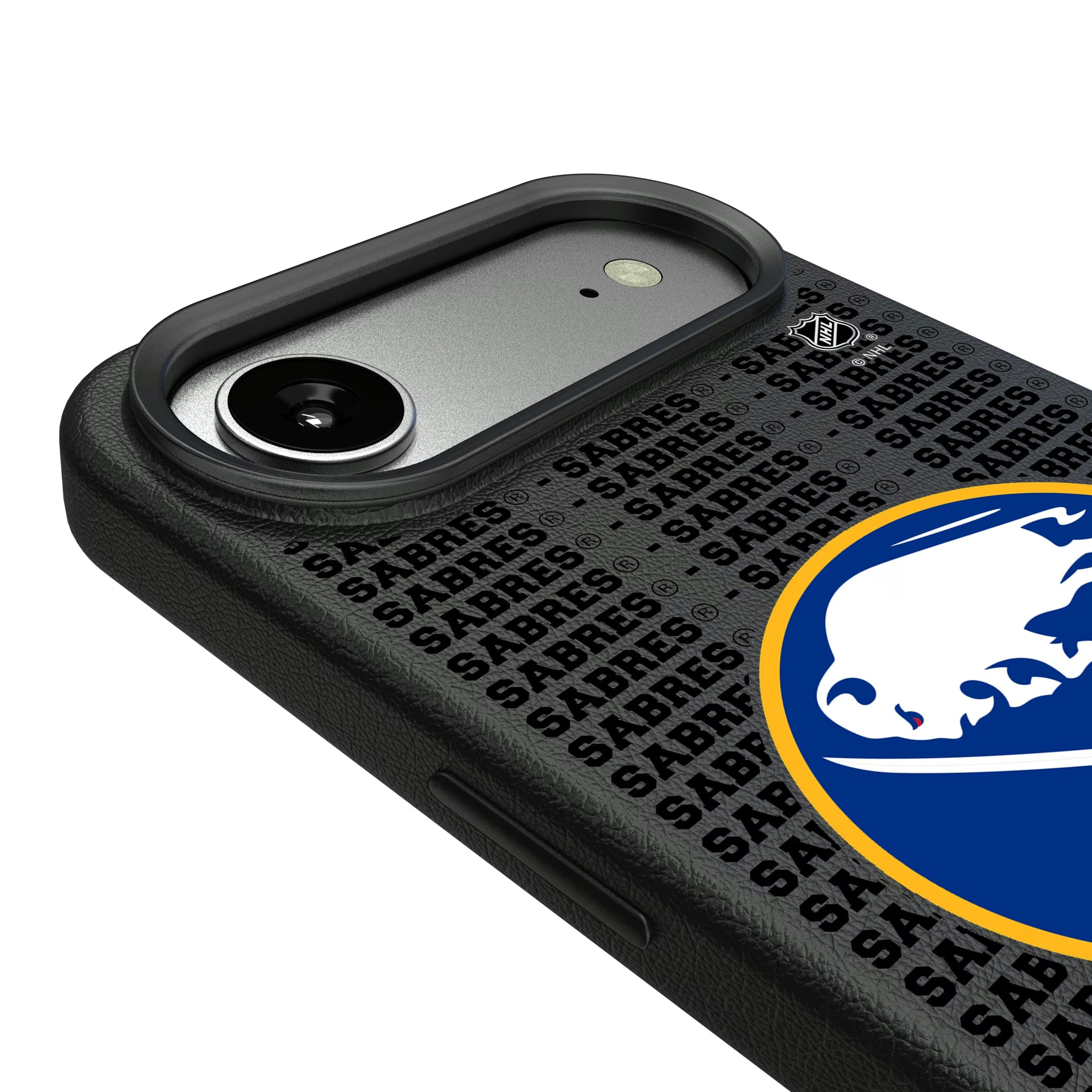 Buffalo Sabres Text Backdrop iPhone MagSafe Compatible Phone Case for Apple iPhone - Detail#Device_iPhone Air