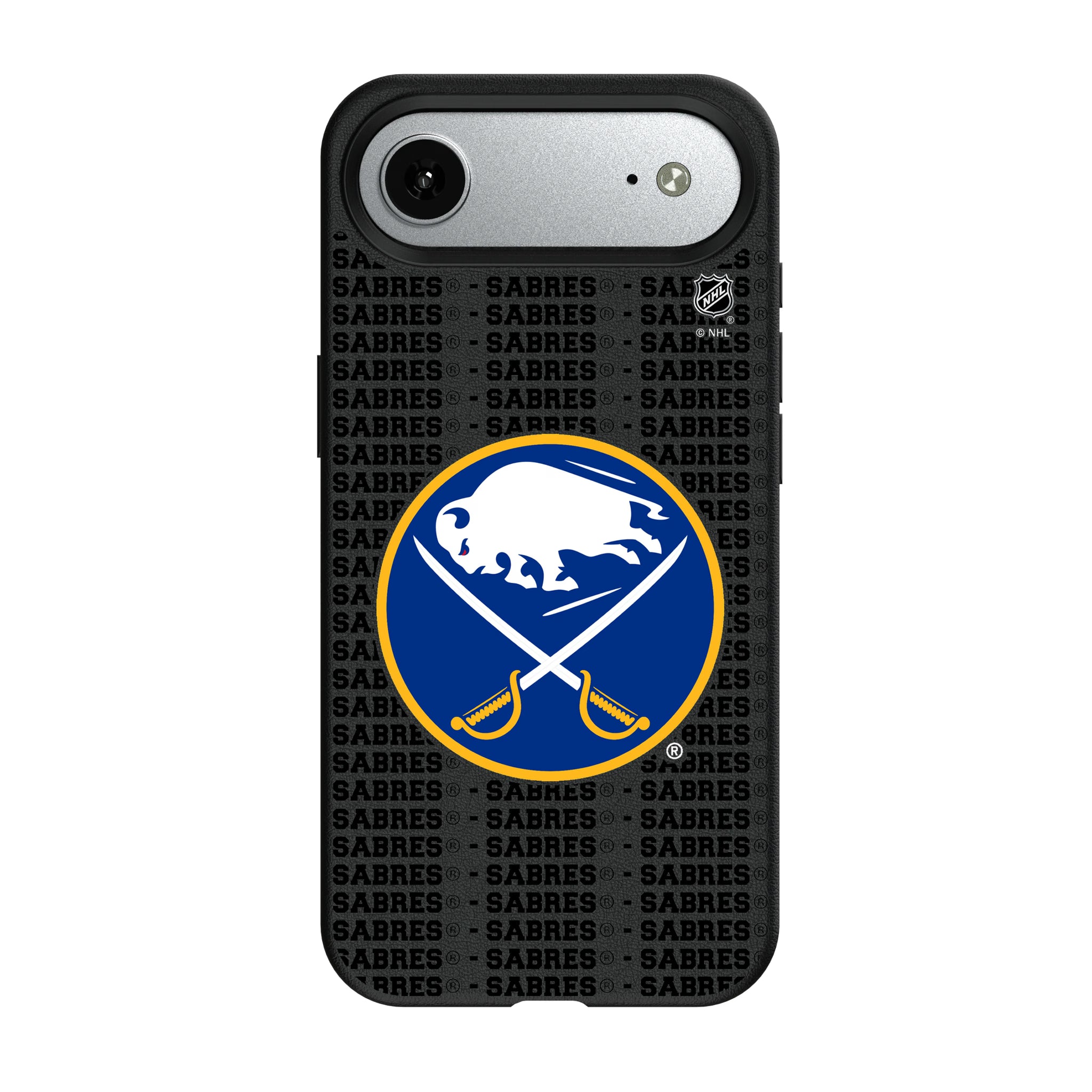 Buffalo Sabres Text Backdrop iPhone MagSafe Compatible Phone Case for Apple iPhone#Device_iPhone Air