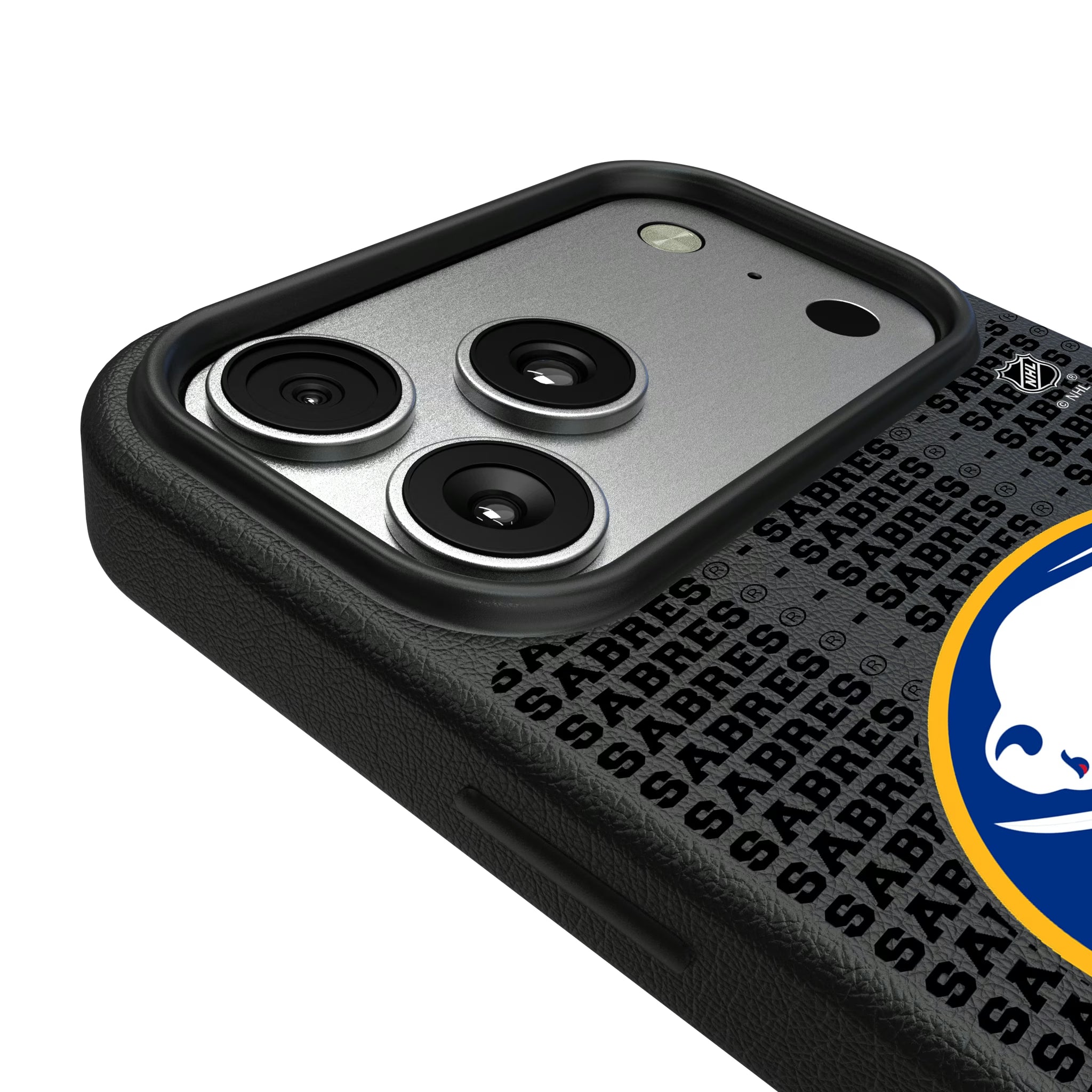 Buffalo Sabres Text Backdrop iPhone MagSafe Compatible Phone Case for Apple iPhone - Detail#Device_iPhone 17 Pro Max