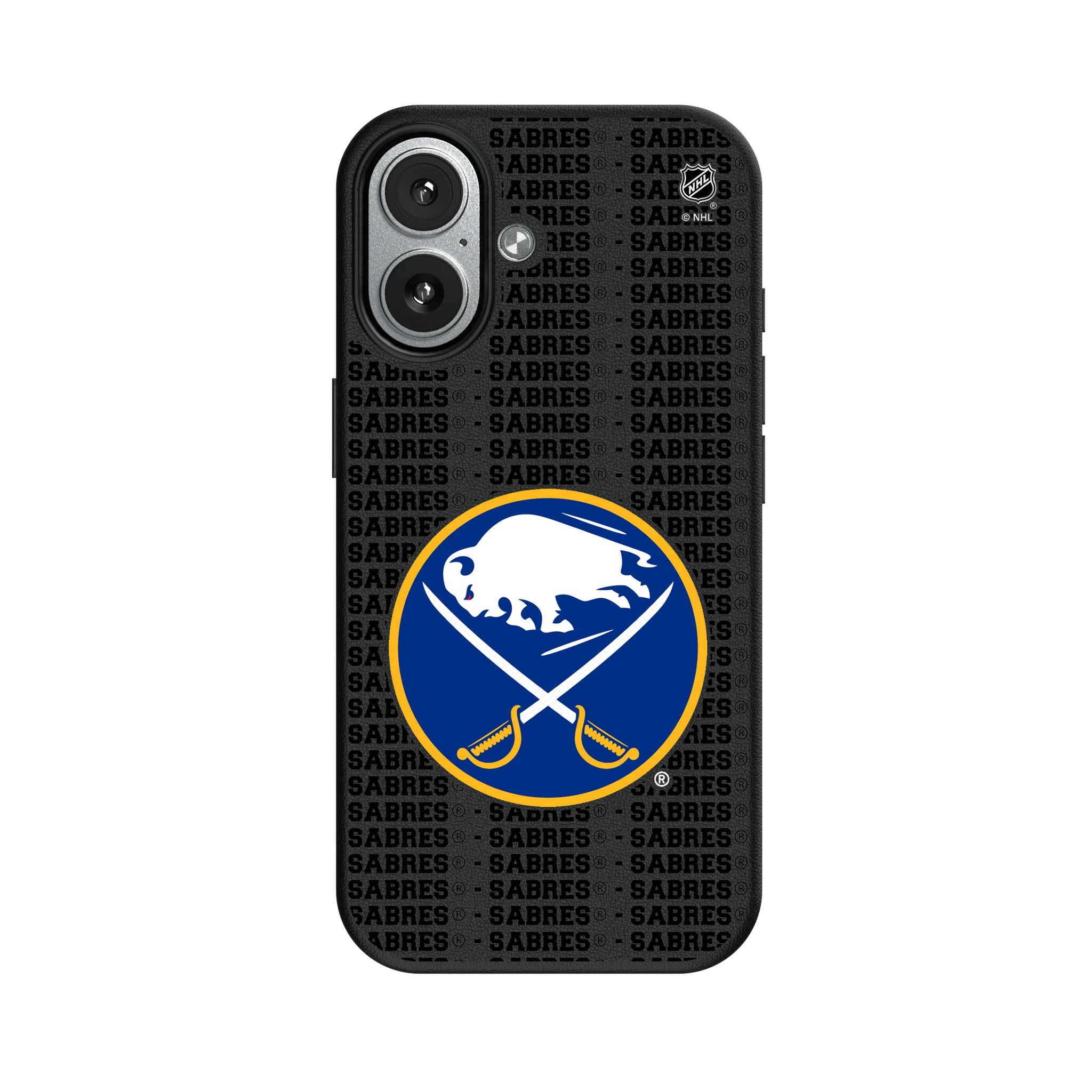 Buffalo Sabres Text Backdrop iPhone MagSafe Compatible Phone Case for Apple iPhone#Device_iPhone 17