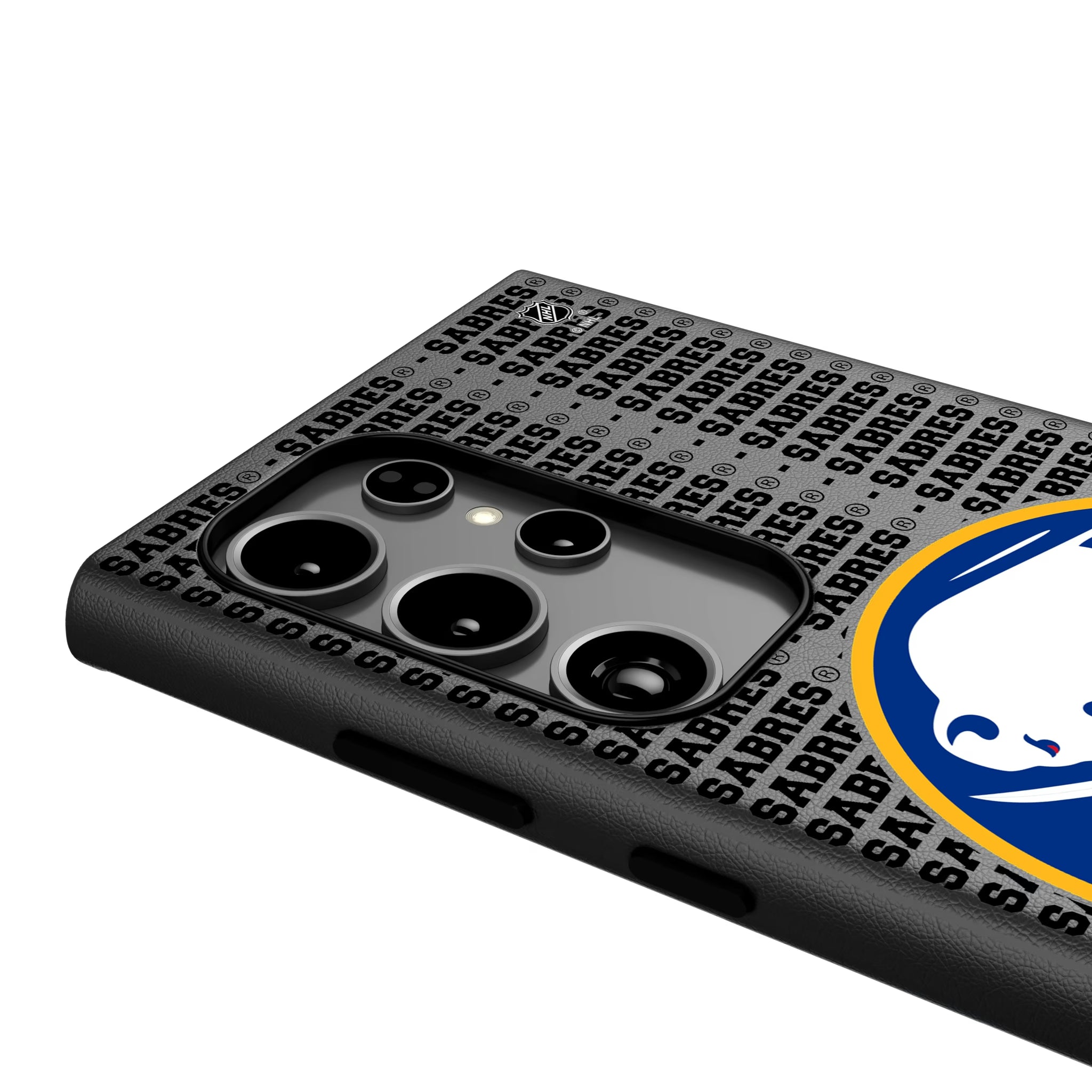 Buffalo Sabres Text Backdrop Galaxy MagSafe Compatible Phone Case for Samsung Galaxy - Detail