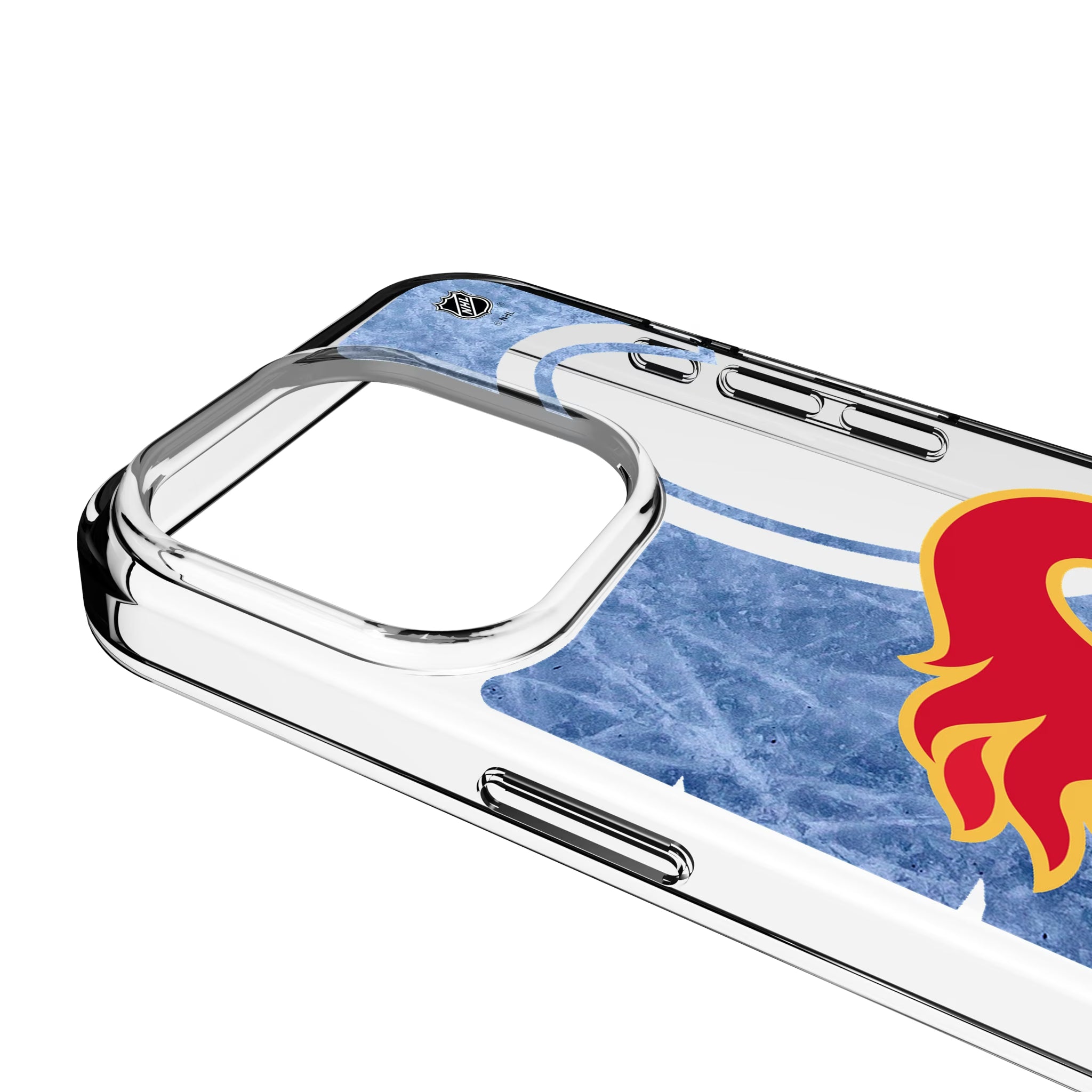 Calgary Flames Ice Tilt iPhone Clear Phone Case for Apple iPhone - Detail