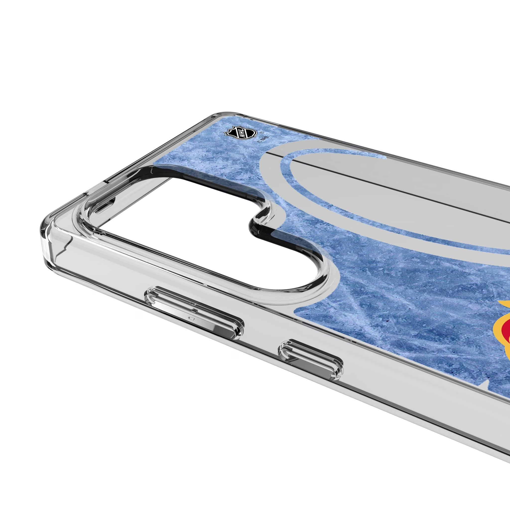 Calgary Flames Ice Tilt Galaxy Clear Phone Case for Samsung Galaxy - Detail