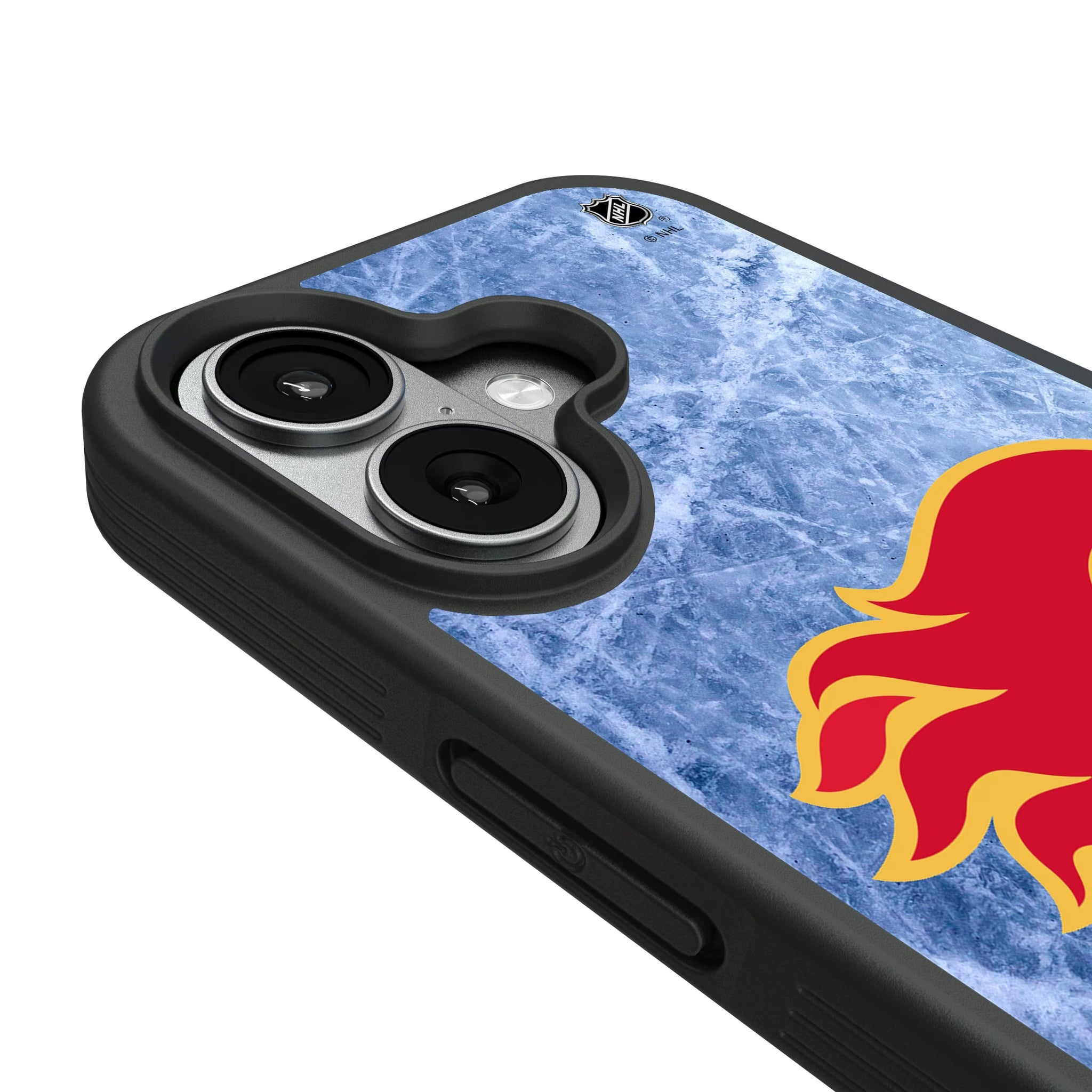 Calgary Flames Ice Wordmark iPhone Bump Phone Case for Apple iPhone - Detail#Device_iPhone 17